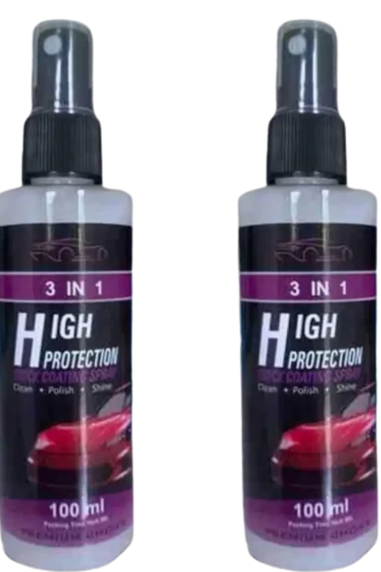 3 in 1 Quick Car Ceramic Coating Spray High Protection (Pack of 2) Secondary image
