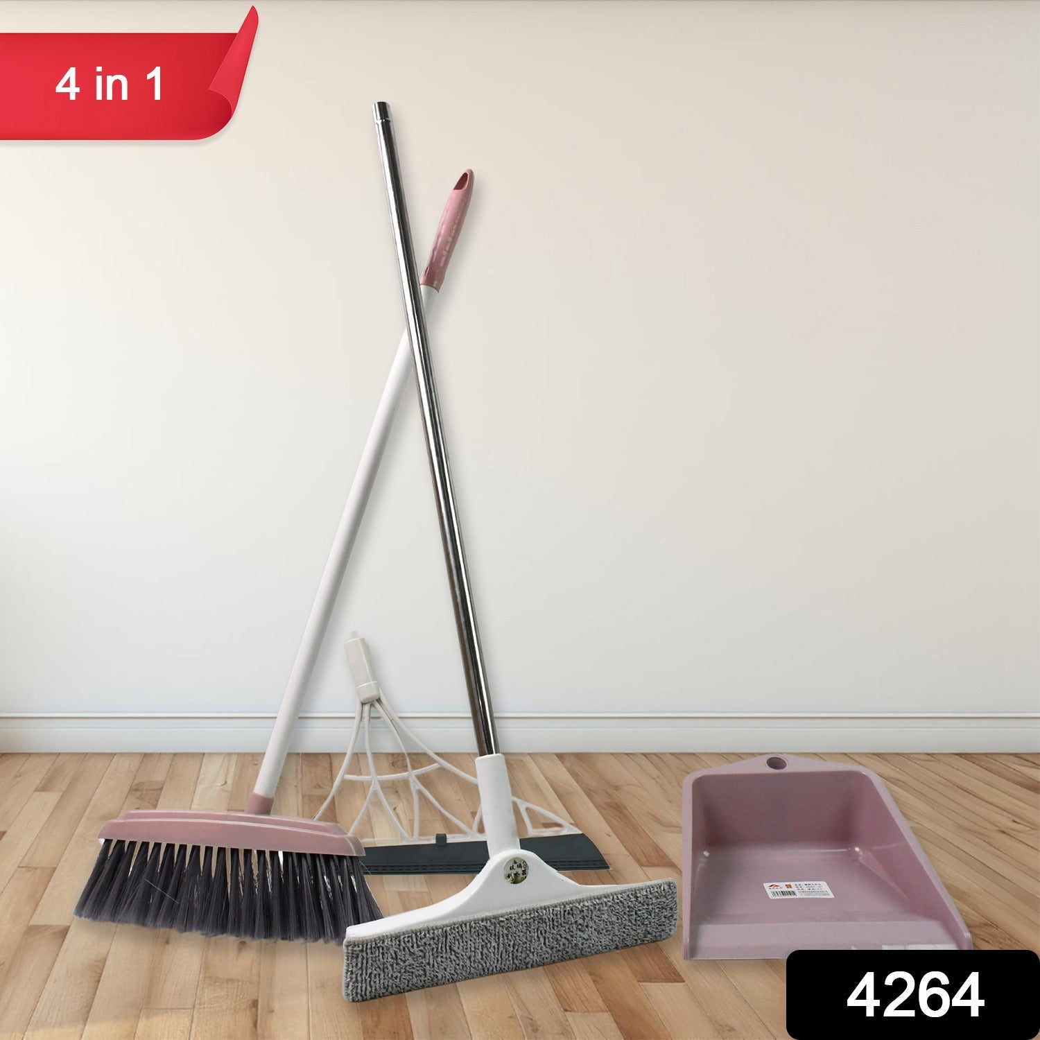 4-in-1 Cleaning Tool Set – Home & Kitchen Combo | Velvet Wipe Secondary image