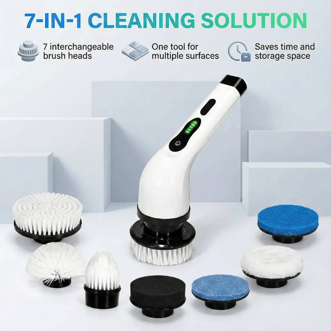 Electric Spin Scrubber Brush – 7-in-1 Cordless Cleaning Tool Secondary image
