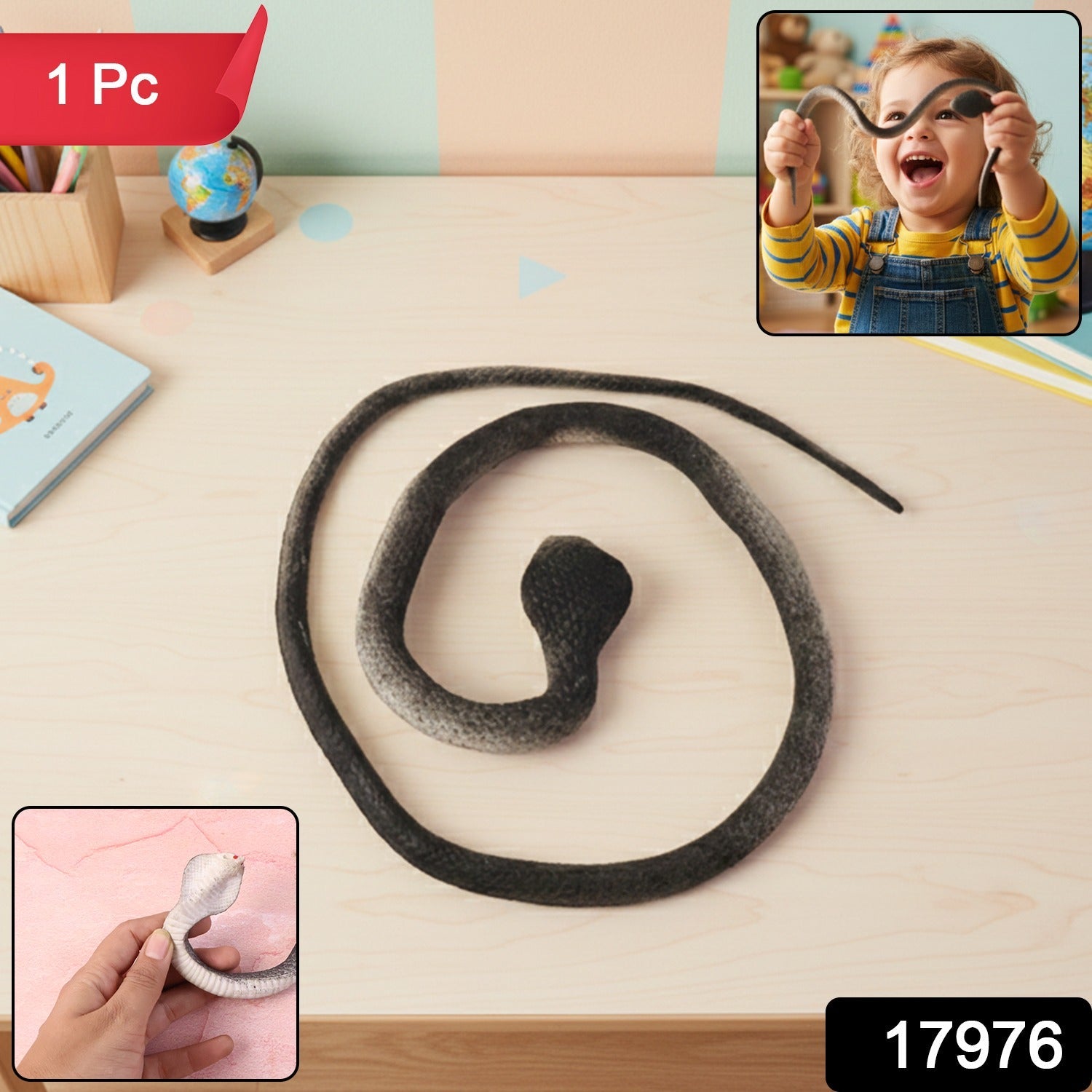 Realistic Dummy Snake Toy – Flexible Kids Prank & Garden Deterrent Secondary image