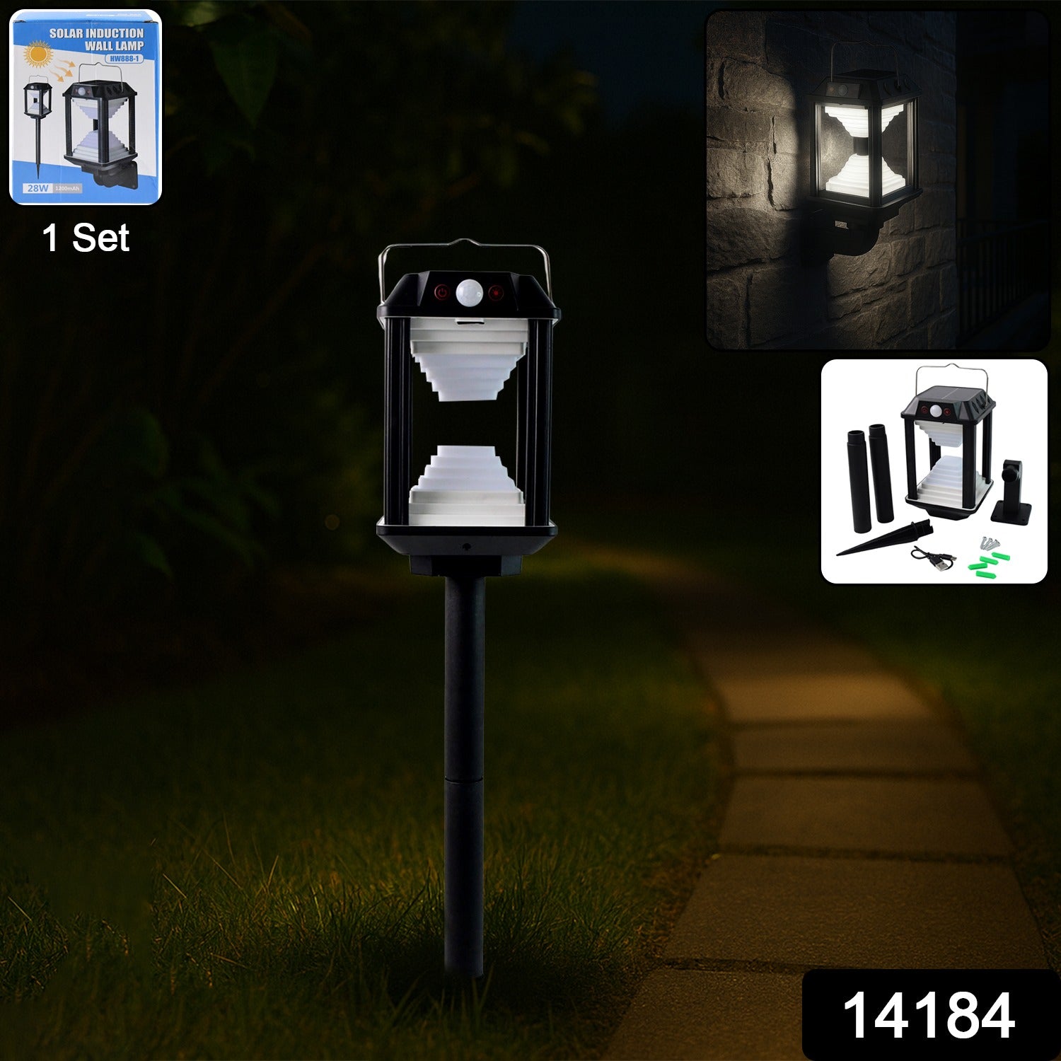 Solar Induction LED Wall Lamp – Motion Sensor Outdoor Light Secondary image