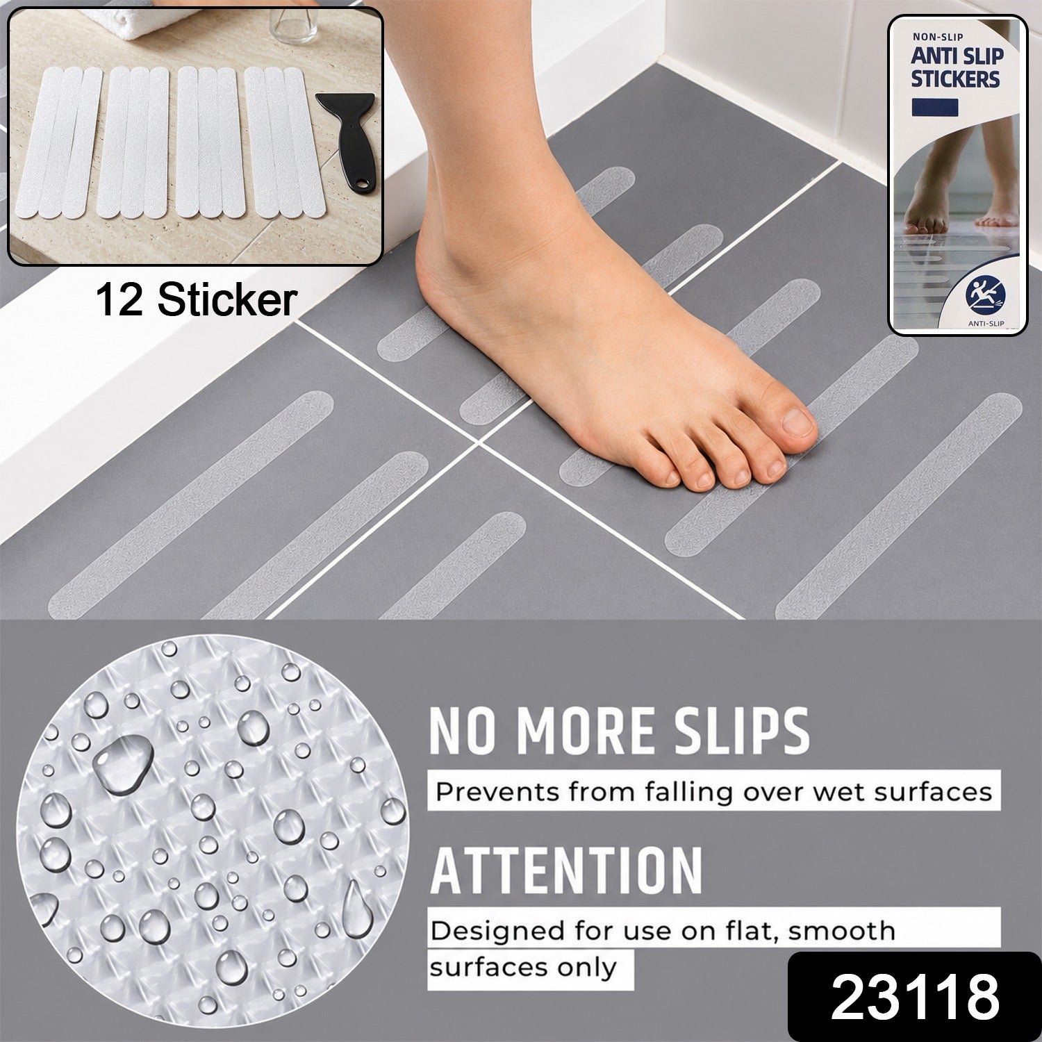 Anti Slip Bath Strips – Safe Bathing with Invisible Grip Secondary image