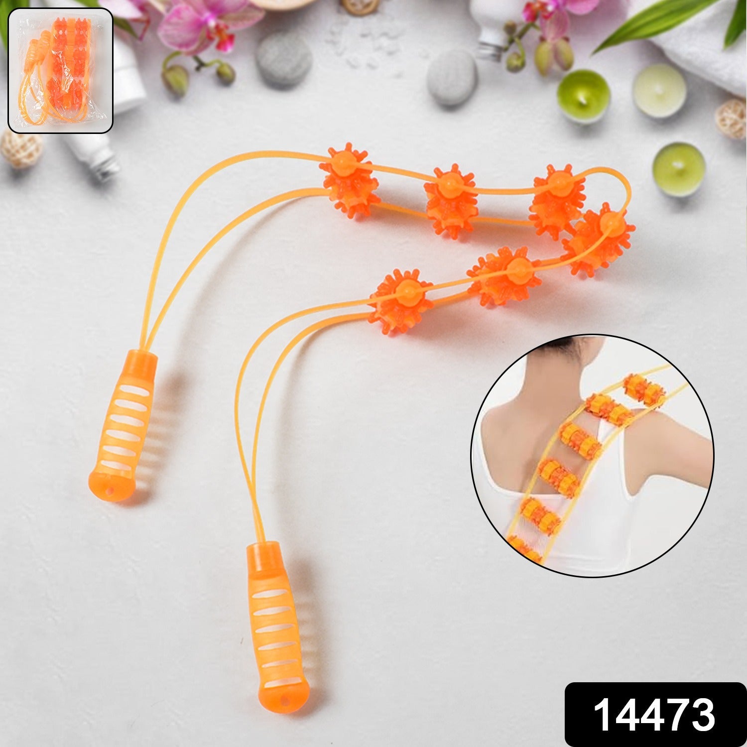 Back Massage Roller Rope – Manual Muscle Relief for Body Pain Secondary image