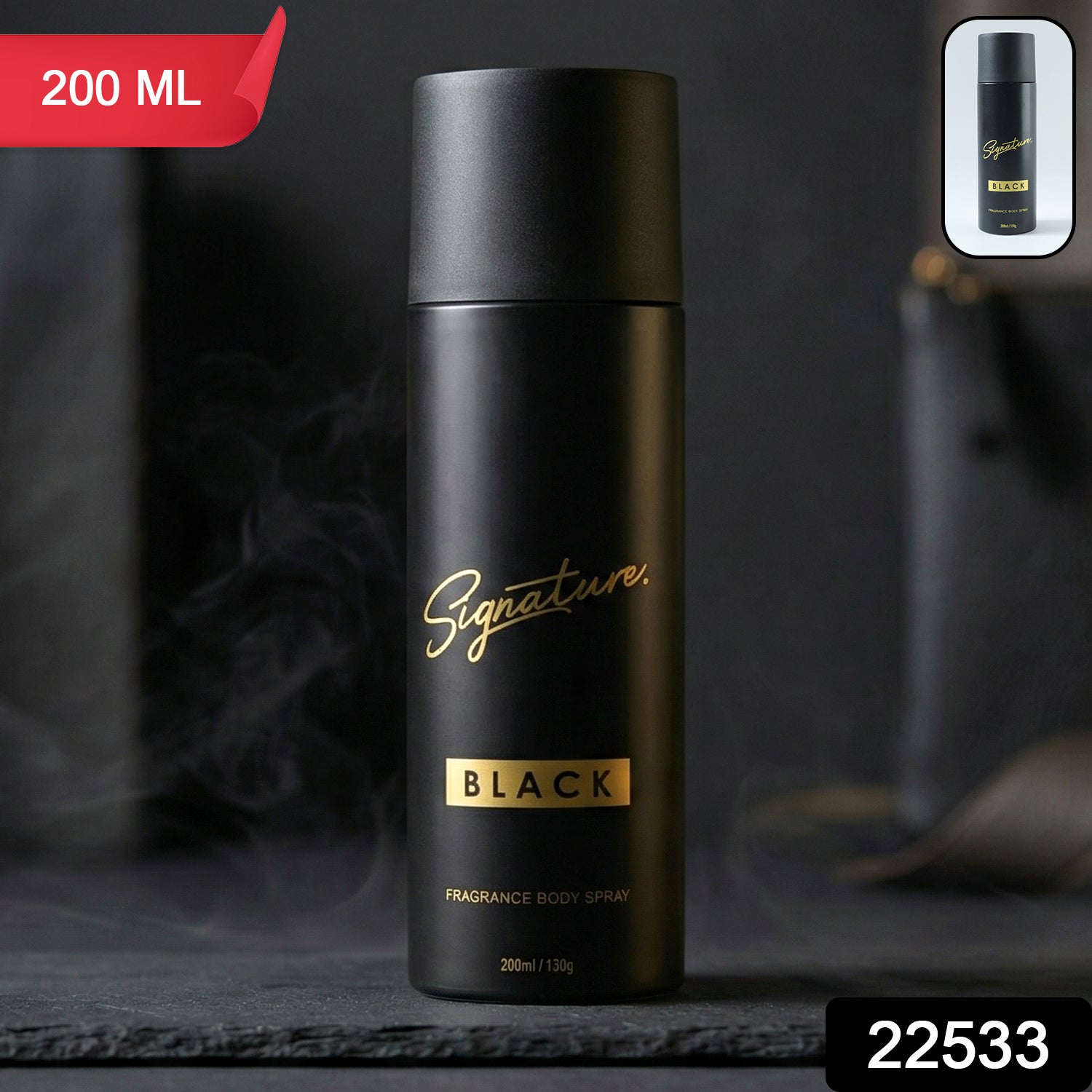 Signature Black Body Spray – Long Lasting Masculine Fragrance Secondary image