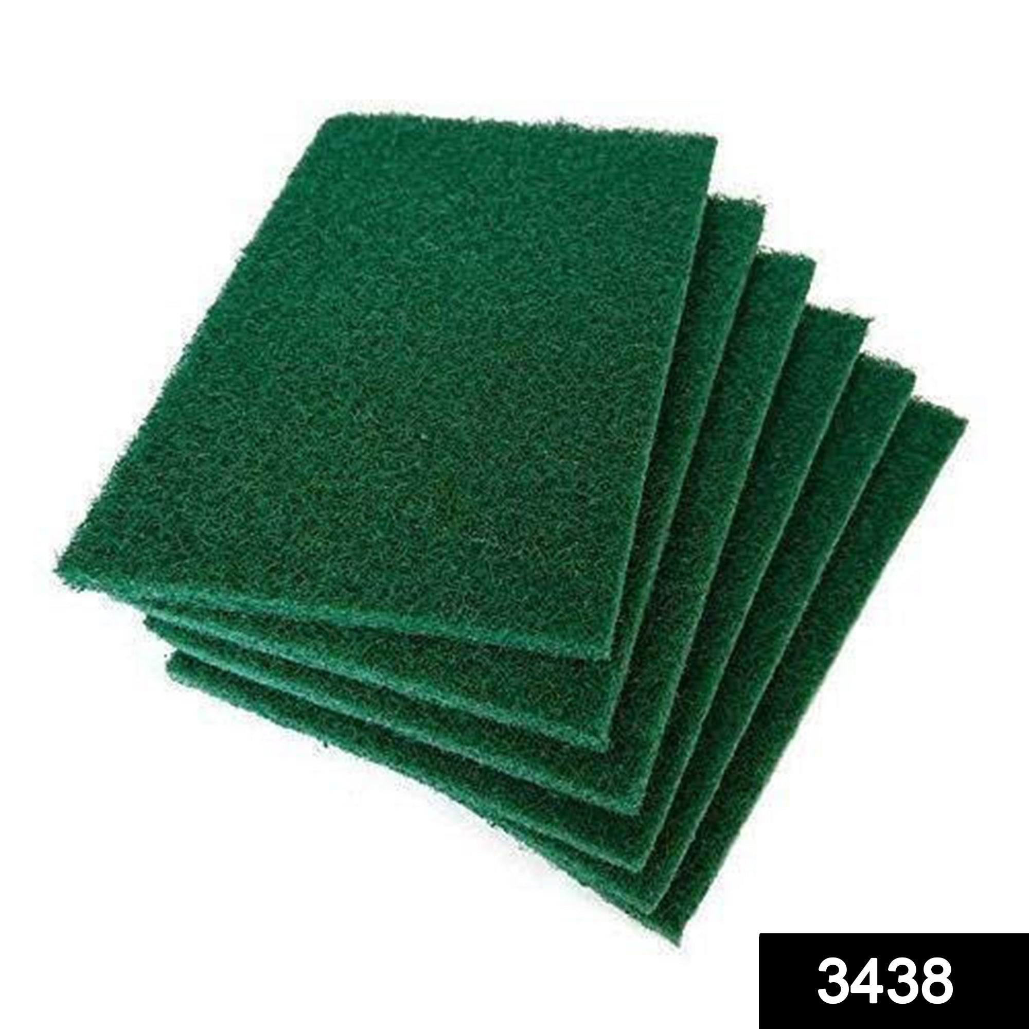 Scrub Sponge Pads – Aqua Green, Pack of 6 for Home | Velvet Wipe Secondary image