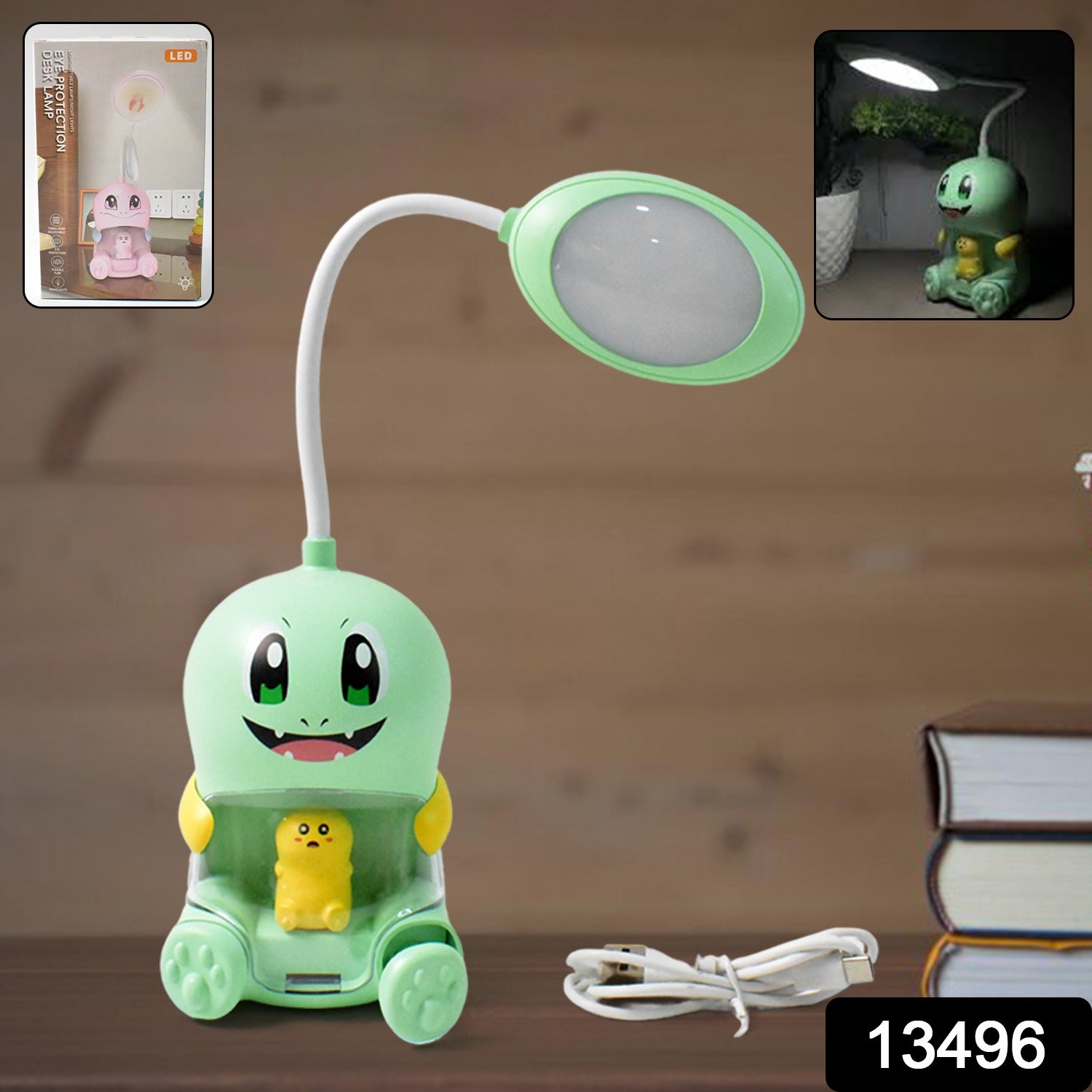 Cartoon LED Desk Lamp – Eye Protection, USB Charging | Deskrova Secondary image