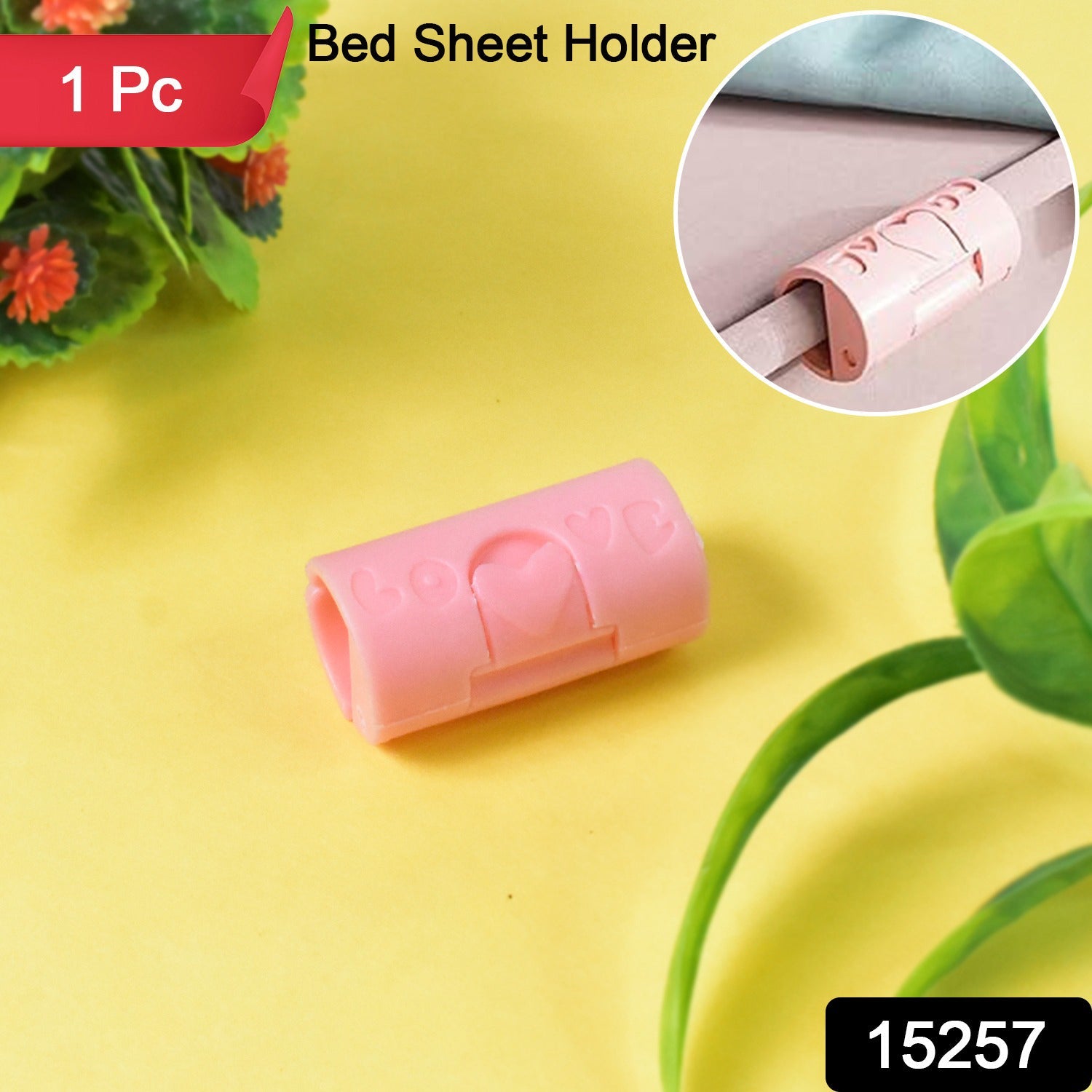Elastic Bed Sheet Clips – Non-Slip Plastic Quilt Holders Secondary image