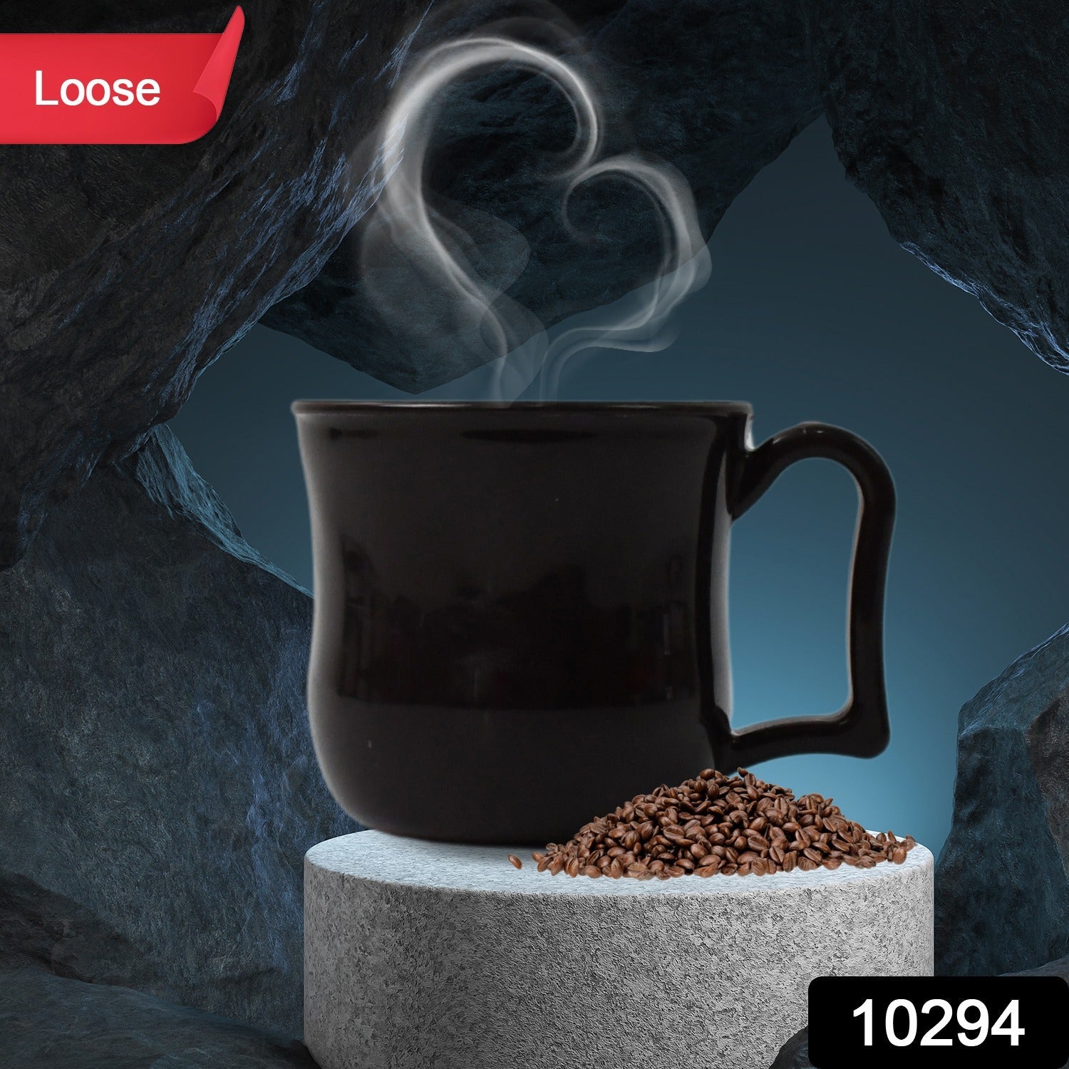 Plastic Coffee Mug – Durable Black Reusable Tea Cup | Mug Wala Secondary image