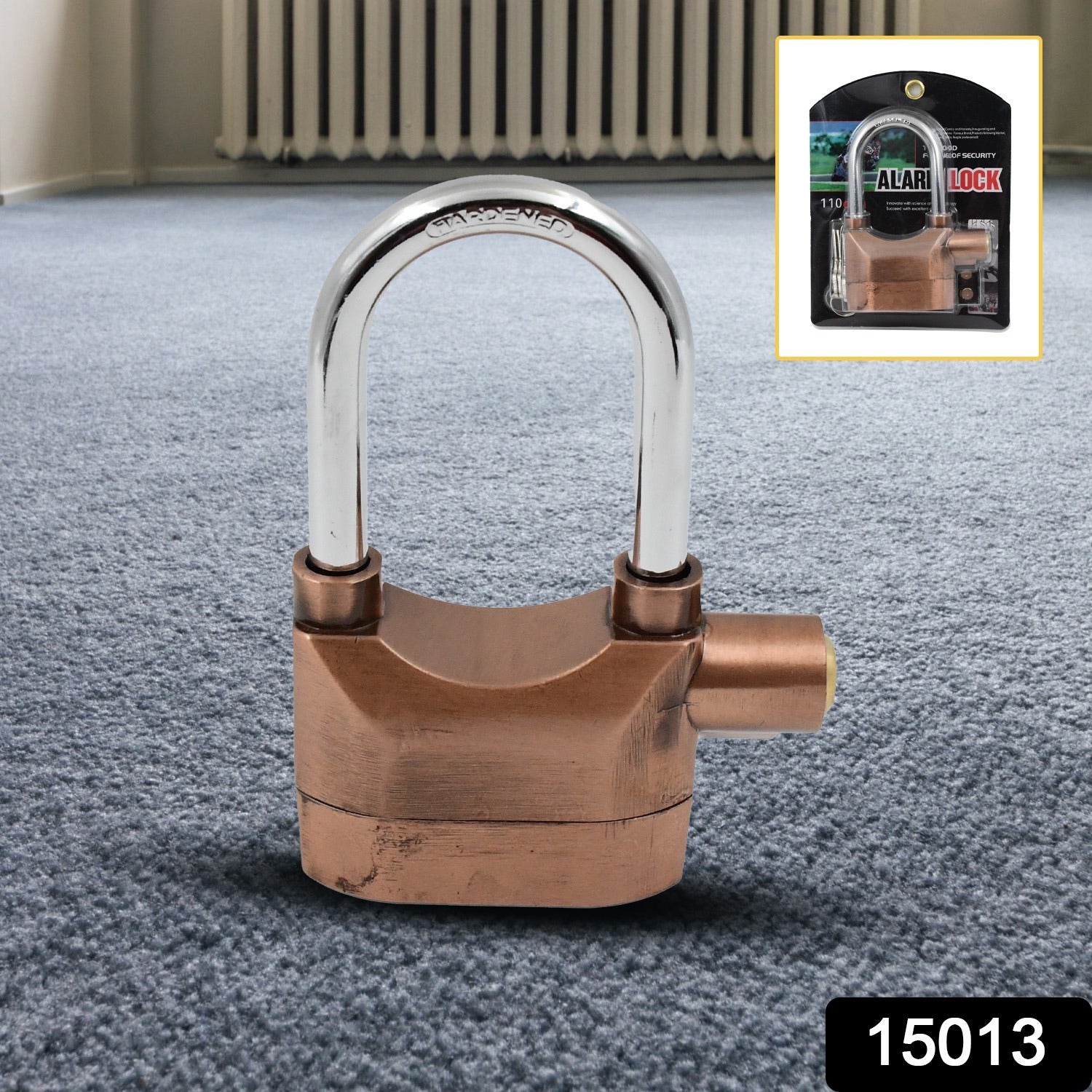 Security Alarm Lock – Waterproof Anti-Theft Padlock | AutoSafeo Secondary image