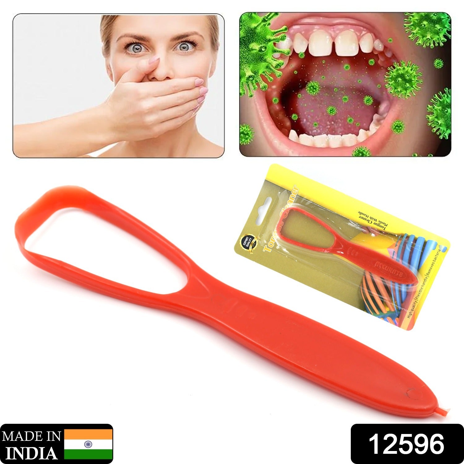 Plastic Tongue Cleaner – Fresh Breath & Oral Hygiene | MintGuard Secondary image