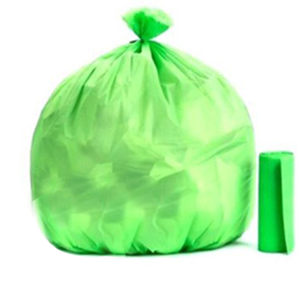 Multi-color biodegradable garbage bags roll, 24x32 inch, ideal for kitchen waste. Main image