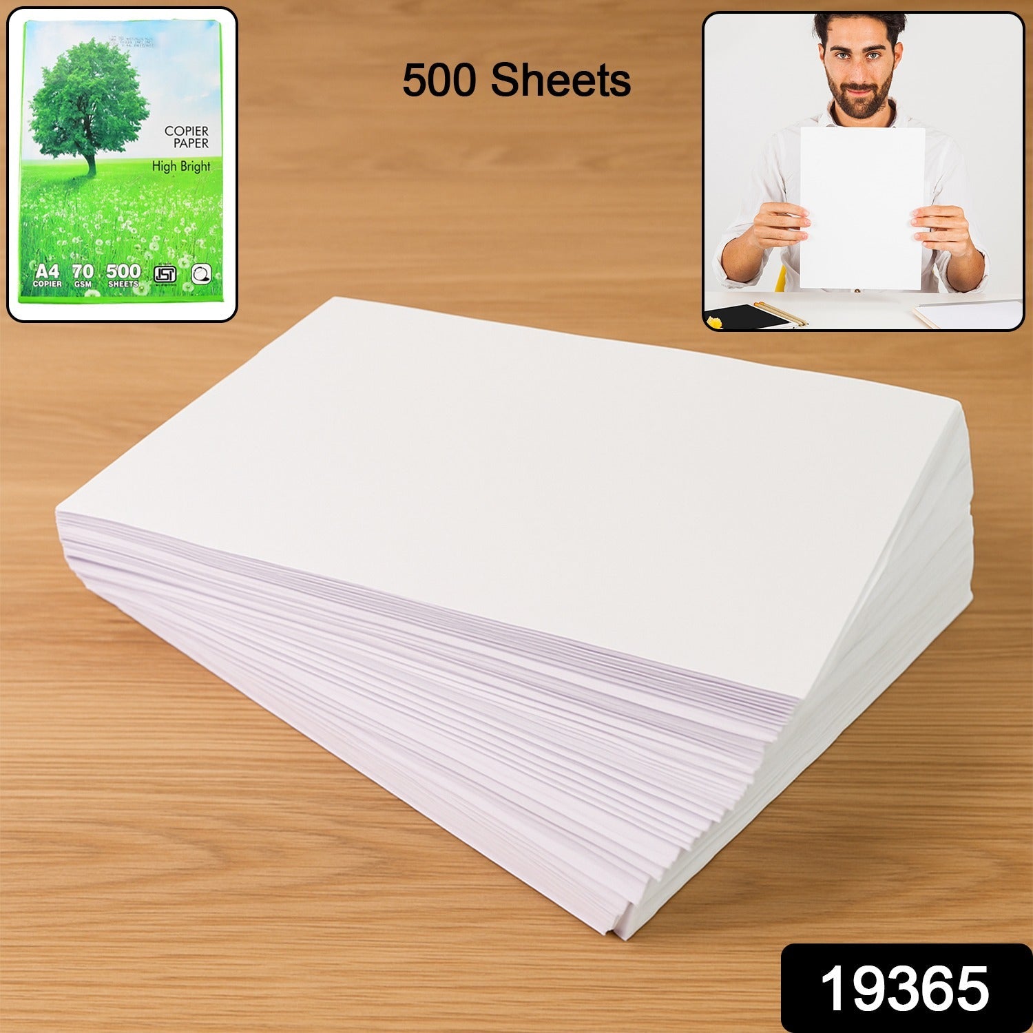 A4 High Bright Copier Paper – 70 GSM, 500 Sheets Pack Secondary image