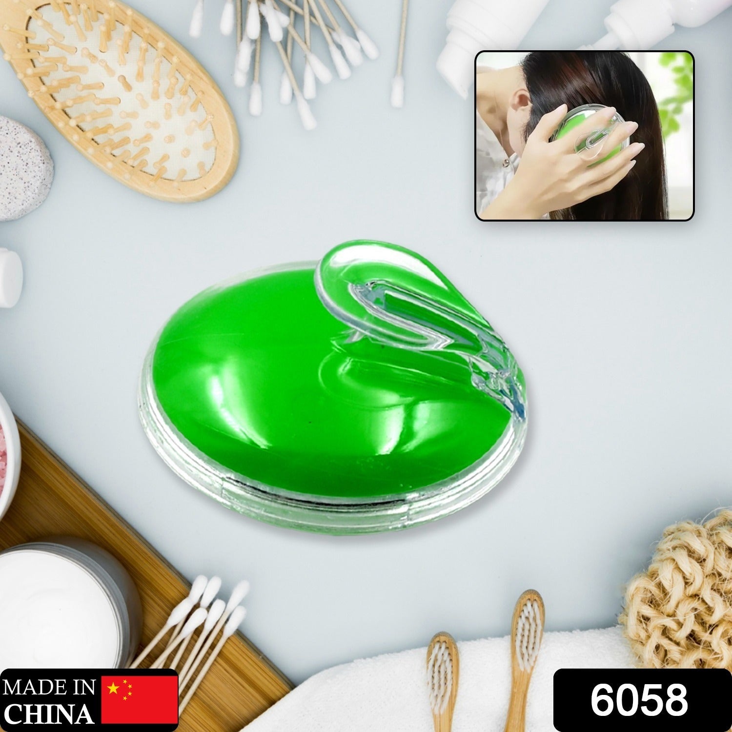 Silicone Head Massager – Portable Scalp Stress Relief | VoltDesk Secondary image