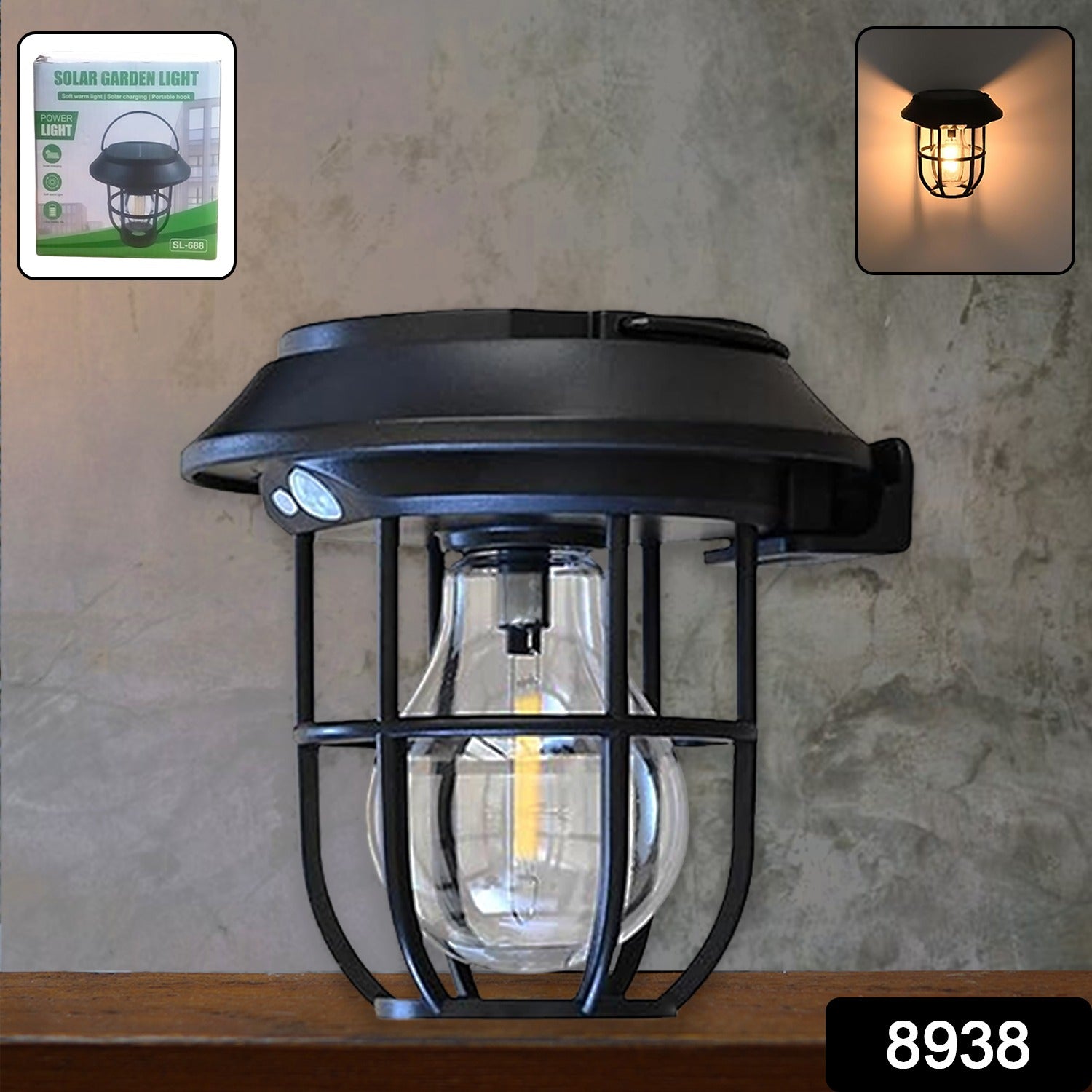 Solar Lantern Wall Lights with Motion Sensor – Energy Efficient & Stylish Secondary image