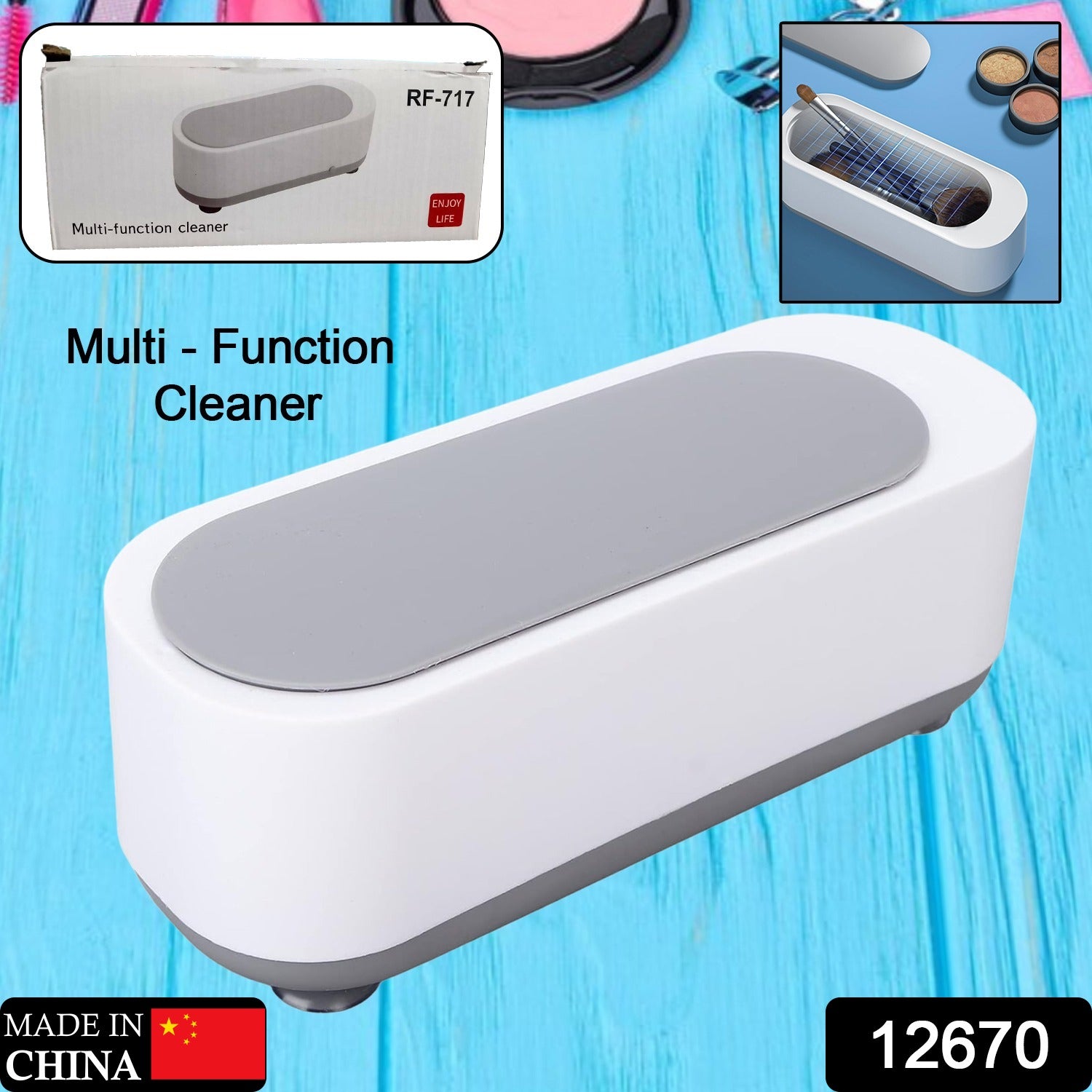 Ultrasonic Jewellery Cleaner – Portable High-Frequency | Velvet Wipe Secondary image