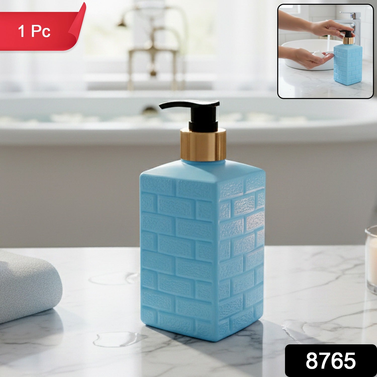 Plastic Soap Dispenser – Leak-Resistant & Refillable Pump Bottle Secondary image