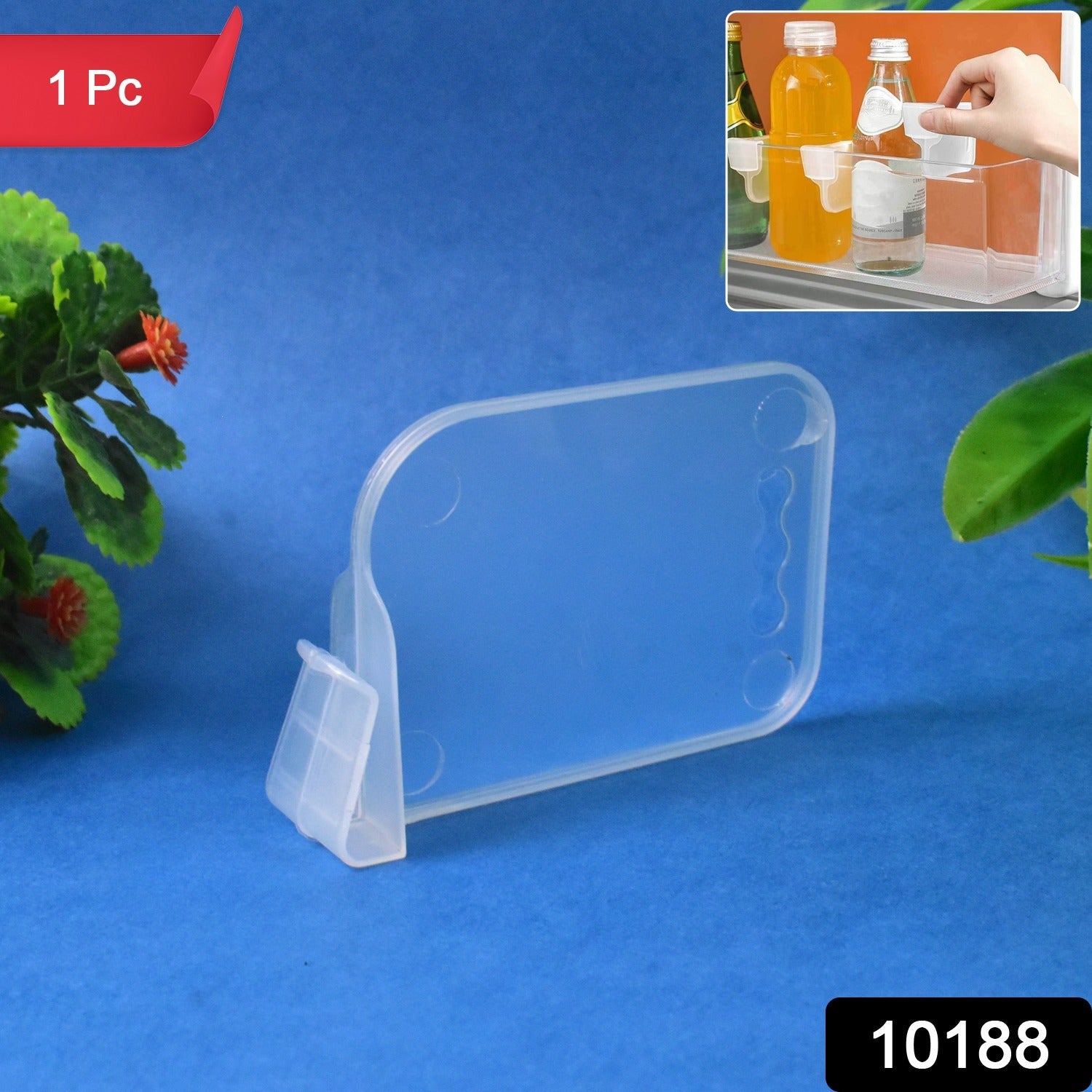 Plastic Storage Basket Organizer – Adjustable Fridge Space Saver Secondary image