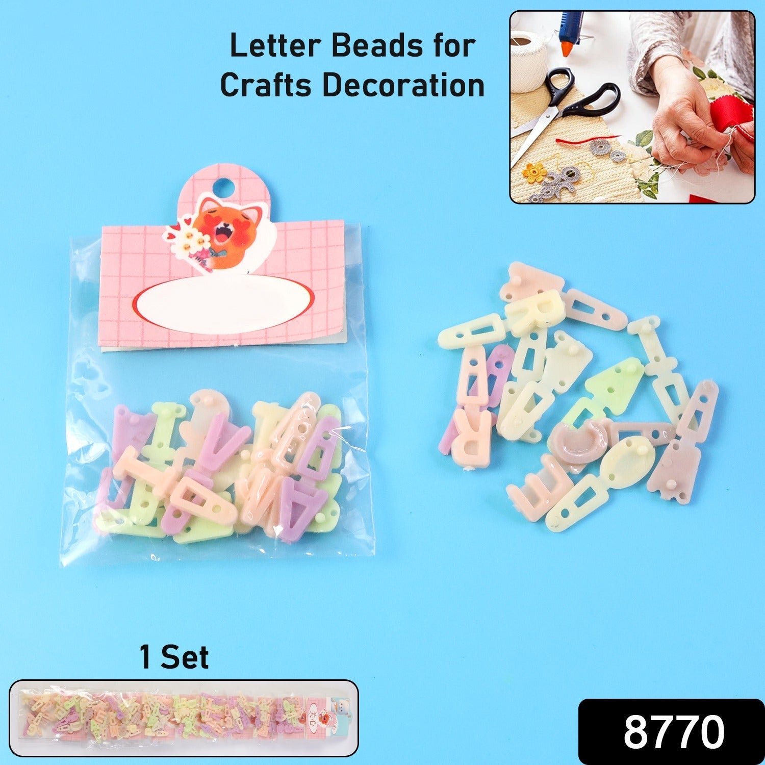 Alphabet Letter Beads – Durable DIY Craft & Jewelry Kit Secondary image