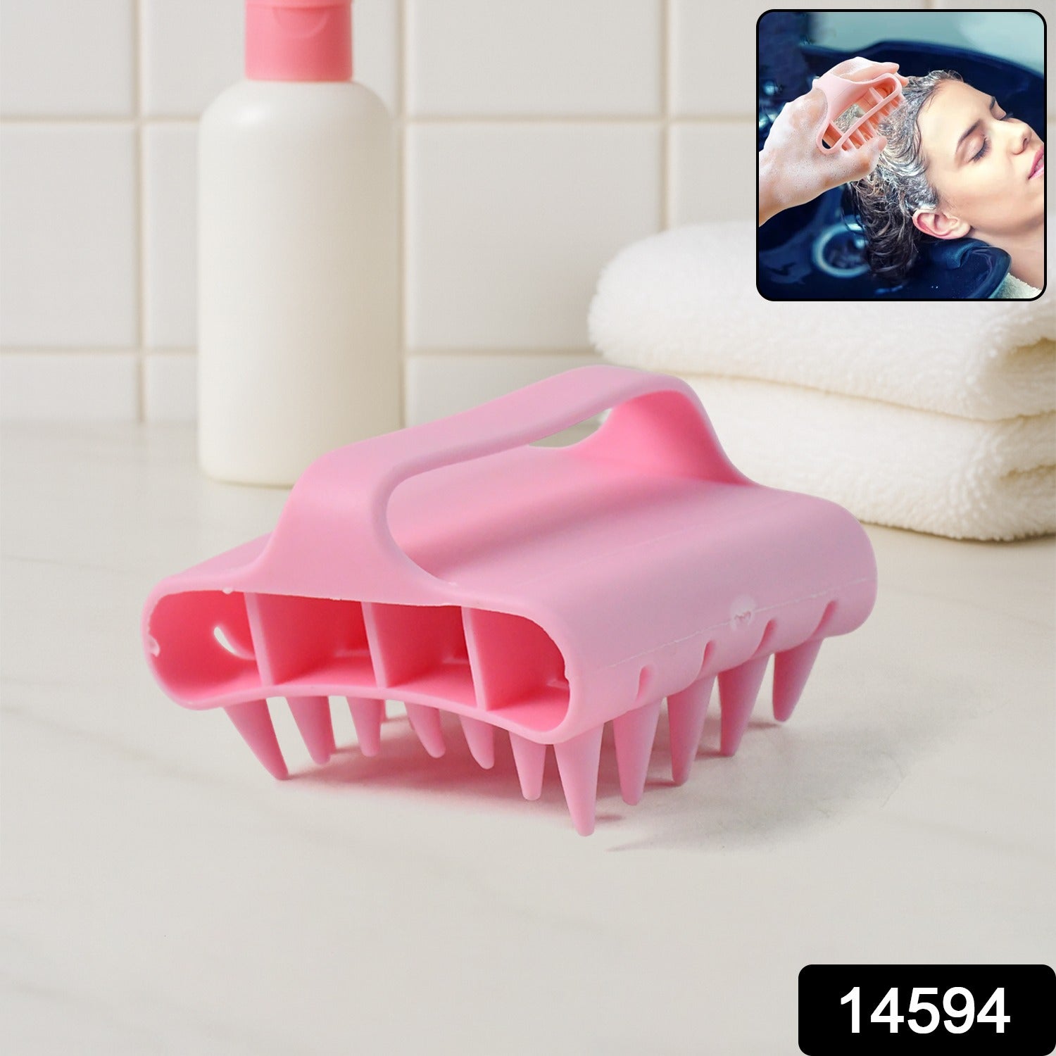 Scalp Massager Shampoo Brush – Soft Silicone Deep Clean & Relax Secondary image