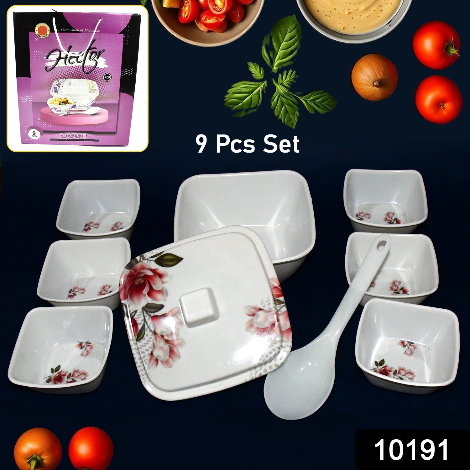 Plastic Dinner Set – 9-Piece Lightweight & Durable | Hector Secondary image