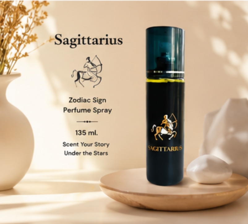Zodiac Signs Sagittarius liquid body Spray for men women ( 135 ML ) Secondary image