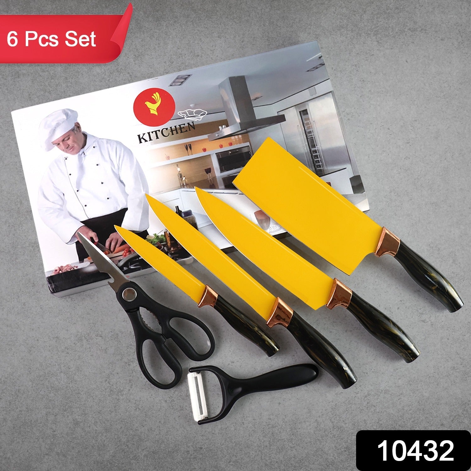 Professional Kitchen Knife Set – 6-Piece Stainless Steel Blades Secondary image