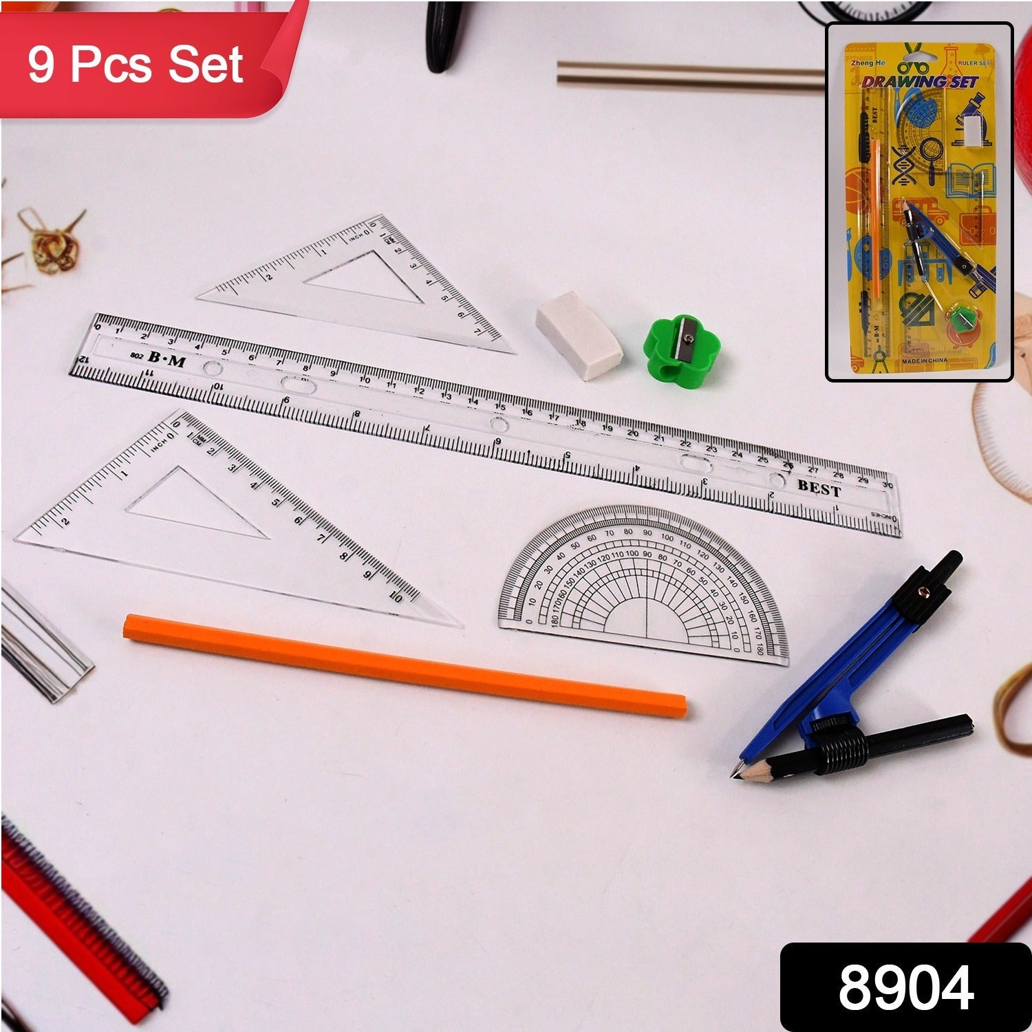 9-in-1 Stationery Set – Durable Complete School & Office Kit Secondary image