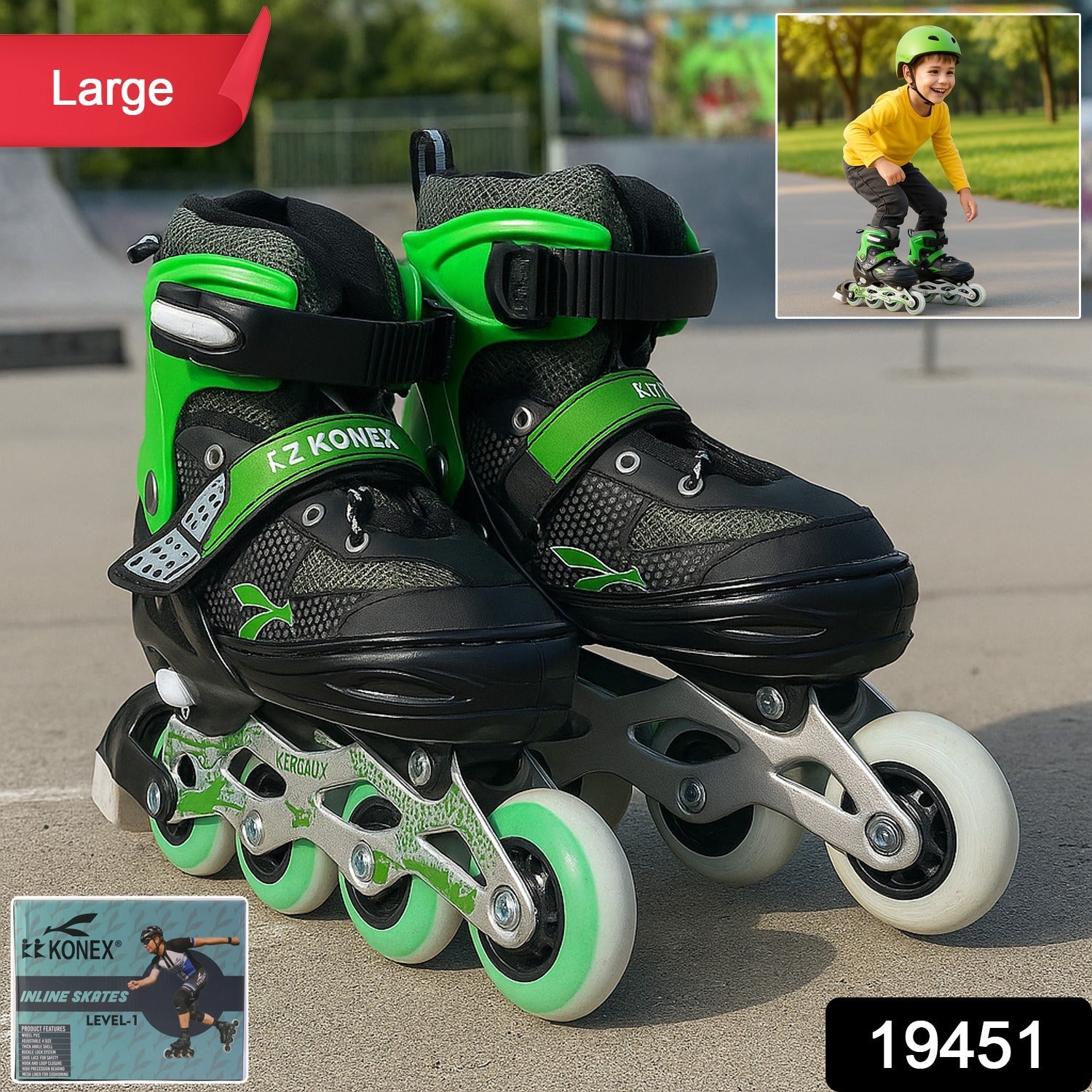 Adjustable Inline Skates – Professional Comfort & Safety for All Ages Secondary image