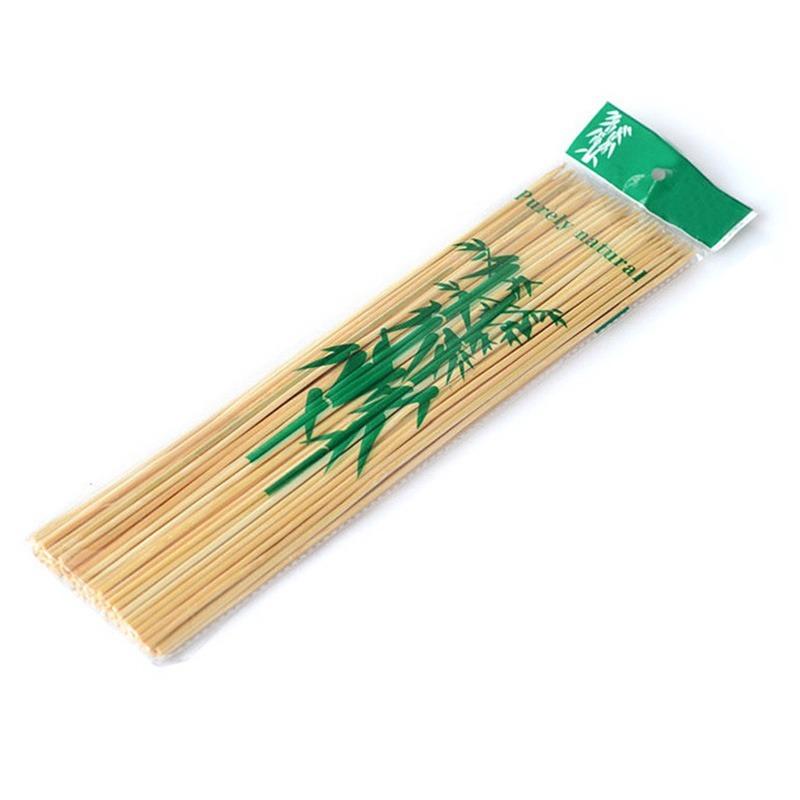 Premium natural bamboo skewers, 25 cm, ready for your next BBQ session. Main image