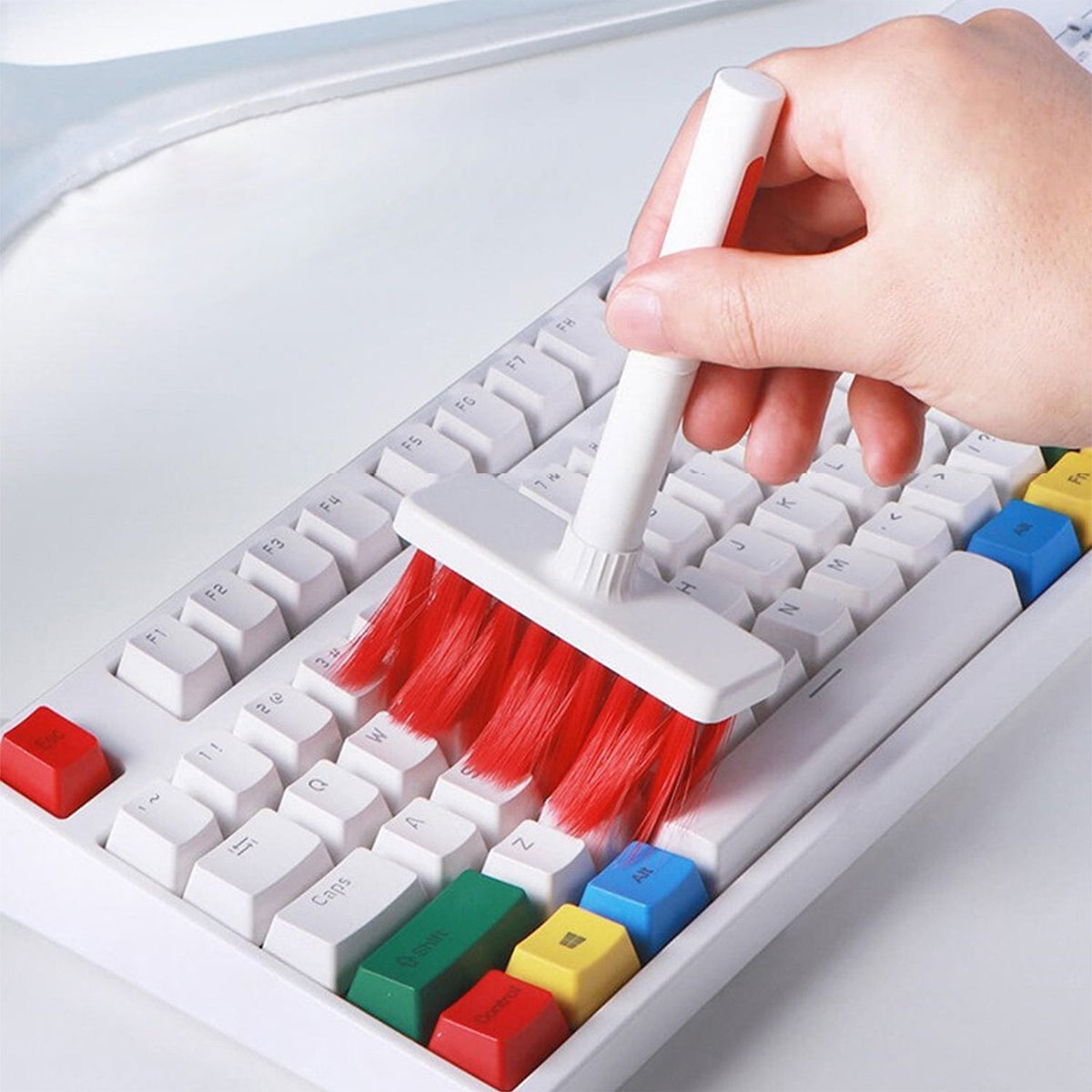 Dustiva 5-in-1 computer cleaning kit with various brushes and tools. Main image