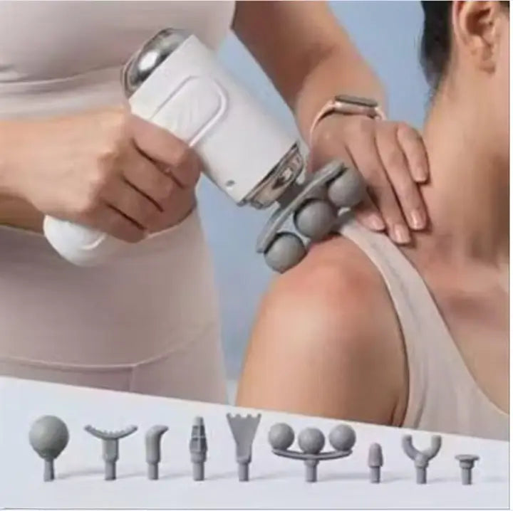 9-in-1 Mini Massage Gun – Portable Electric Muscle Massager with 3 Massage Heads for Neck, Shoulders, Arms, Legs & Feet Main image