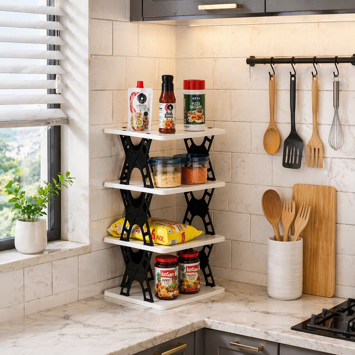 multipurpose kitchen storage rack 4 layer Main image