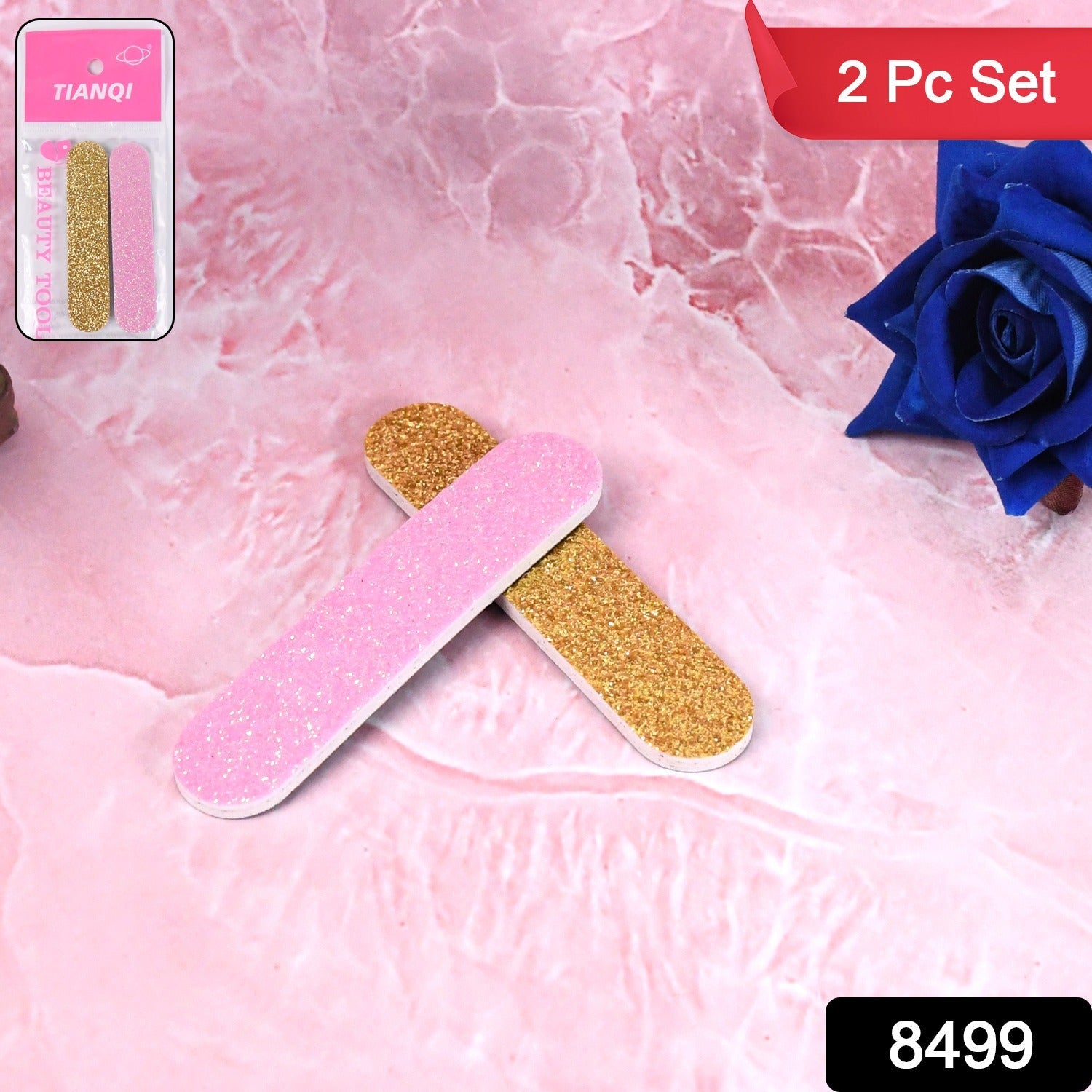 Professional Nail File – Double-Sided 2 Pc Set 9 cm | AuriGlam Secondary image