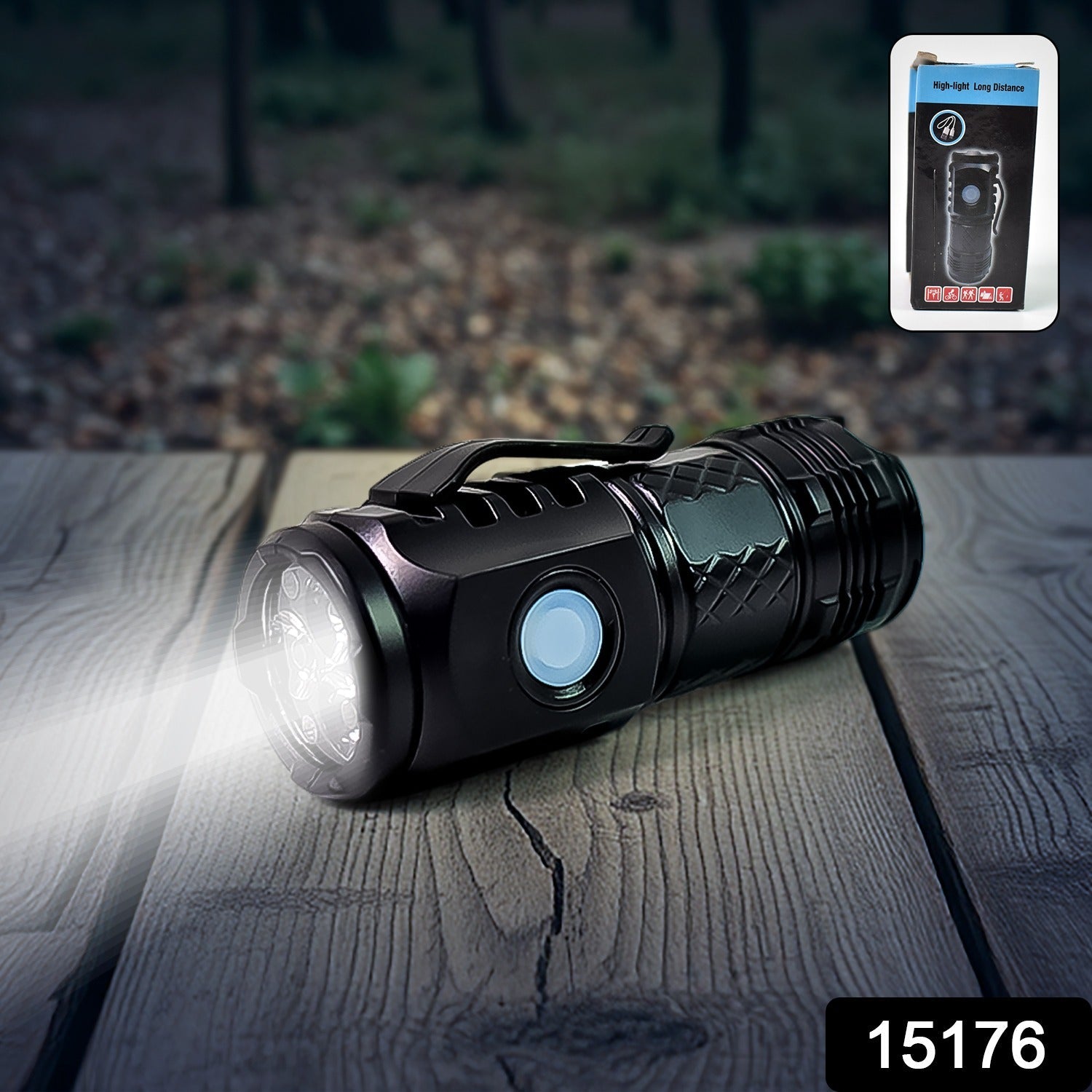 Rechargeable LED Torch – 5 Modes, Waterproof | Indo Glow Secondary image