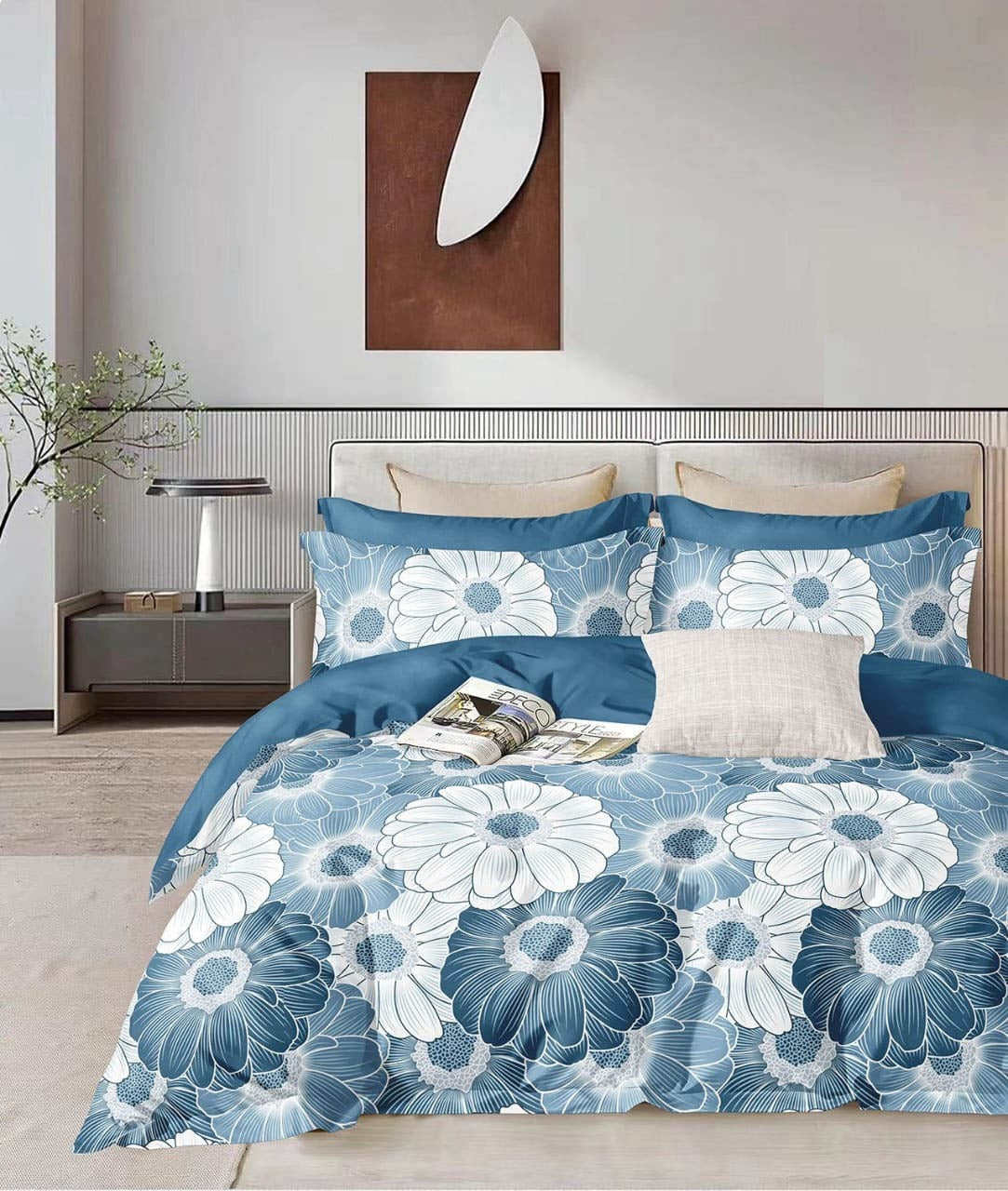 Floral Printed Double Bedsheet Secondary image