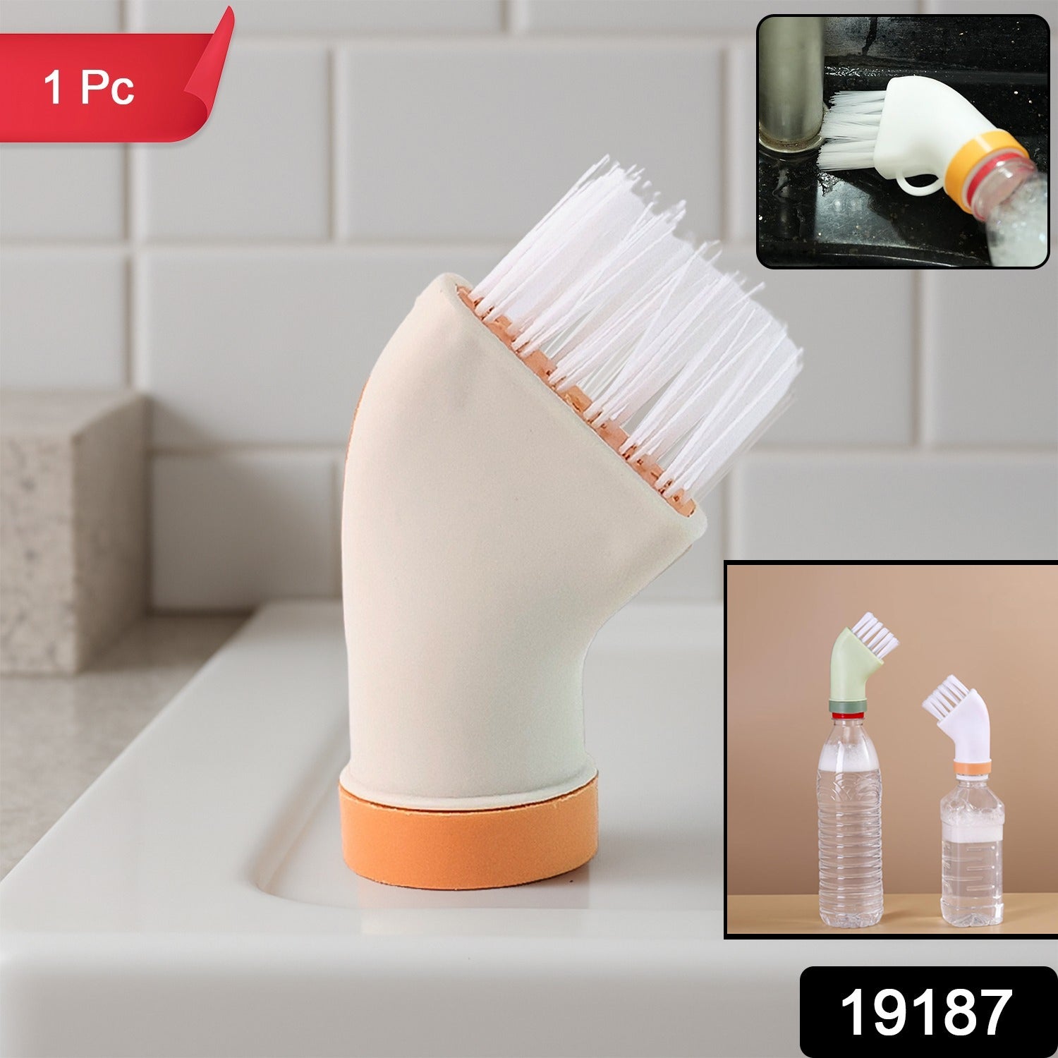 Bottle-Attachable Cleaning Brush – Ergonomic Deep Scrubber Secondary image