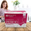 A compact 10-piece Women's Emergency Kit, neatly packaged with essential feminine hygiene items.