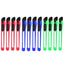 Set of 12 durable paper cutter knives in assorted colors