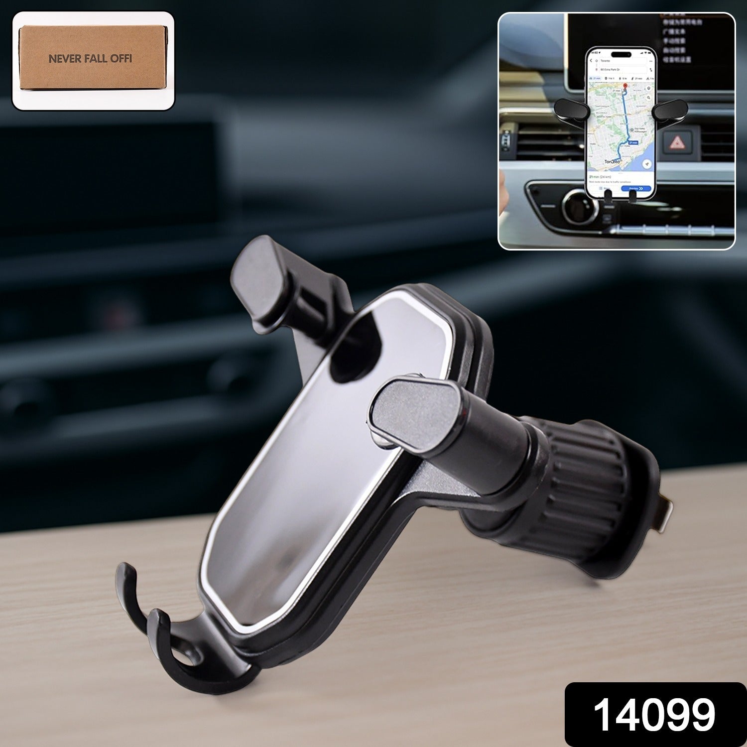Gravity Car Phone Holder – Secure Auto-Clamping Mount Secondary image