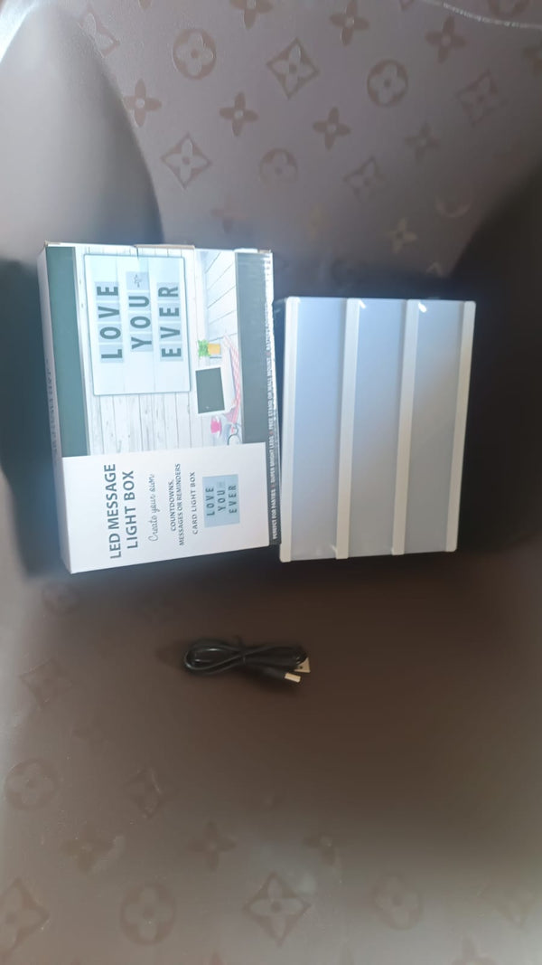 The A6 Cinematic Light Box displayed on a desk, perfect for office or dorm room decor.