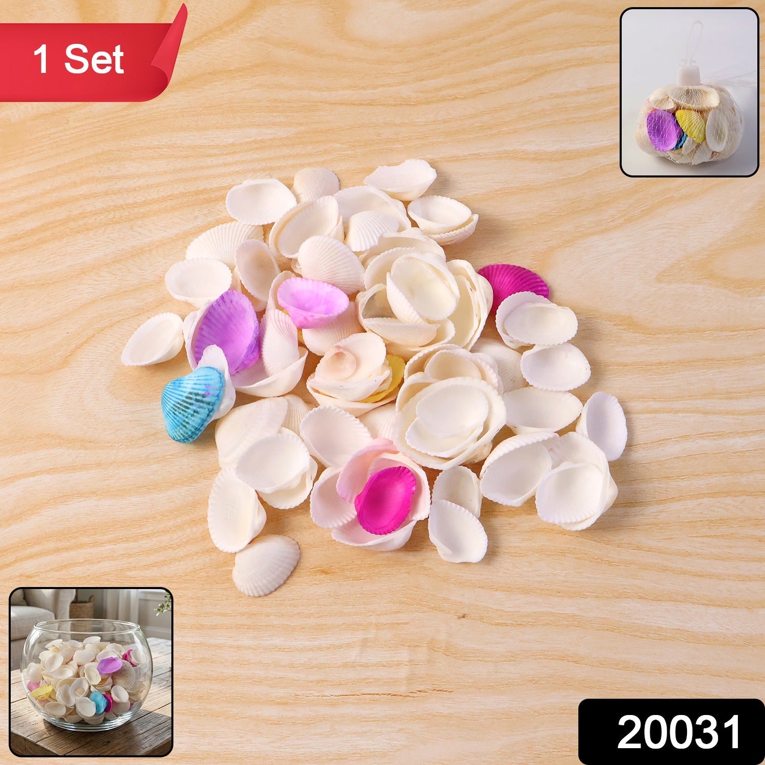 Decorative Seashells Set – Natural Vase Fillers for Home Decor Secondary image