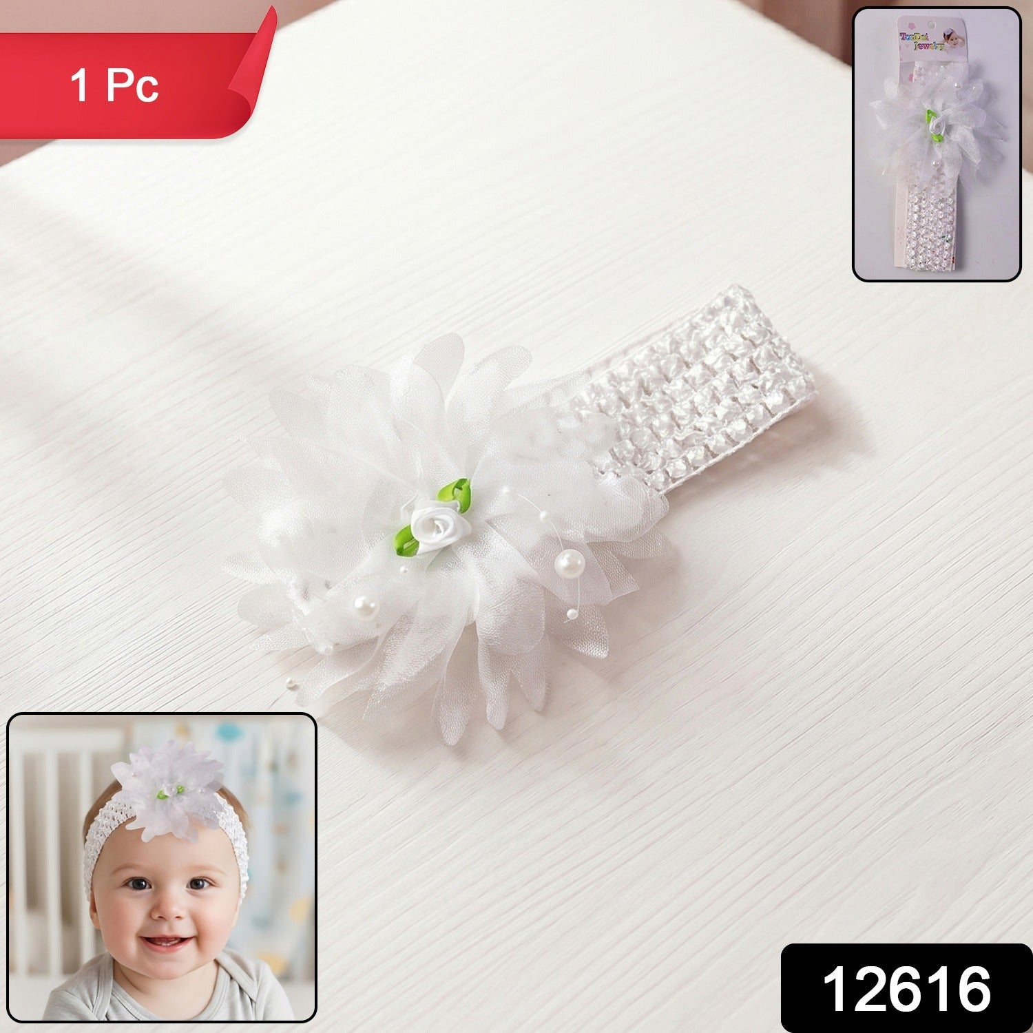 Baby Headbands – Comfortable and Stylish Floral Design for Babies Secondary image