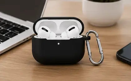 Bluetooth 5.1 TWS Wireless Earbuds with Silicone Protective Case – Touch Control, HD Mic & Charging Case for Android & iOS
