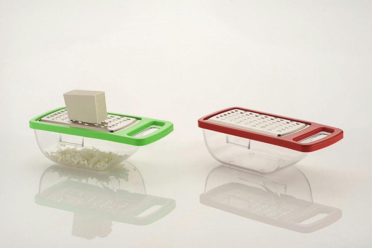Quickslice multi-functional cheese grater with a detachable container for easy kitchen use. Main image