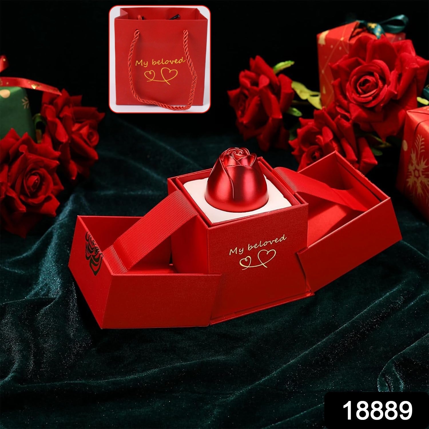 Rose Ring Box Jewellery – Romantic Gift with Magical Presentation Secondary image