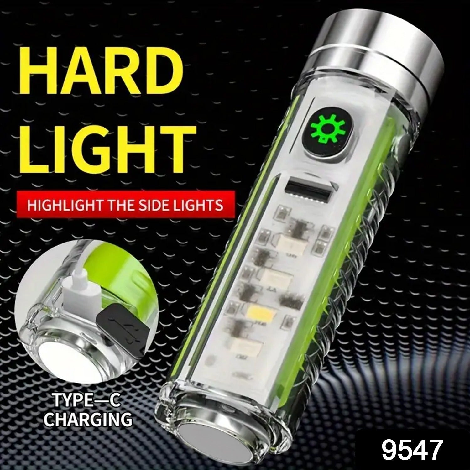 Rechargeable Flashlight – USB Mini LED Torch with Zoom | Poravar Secondary image