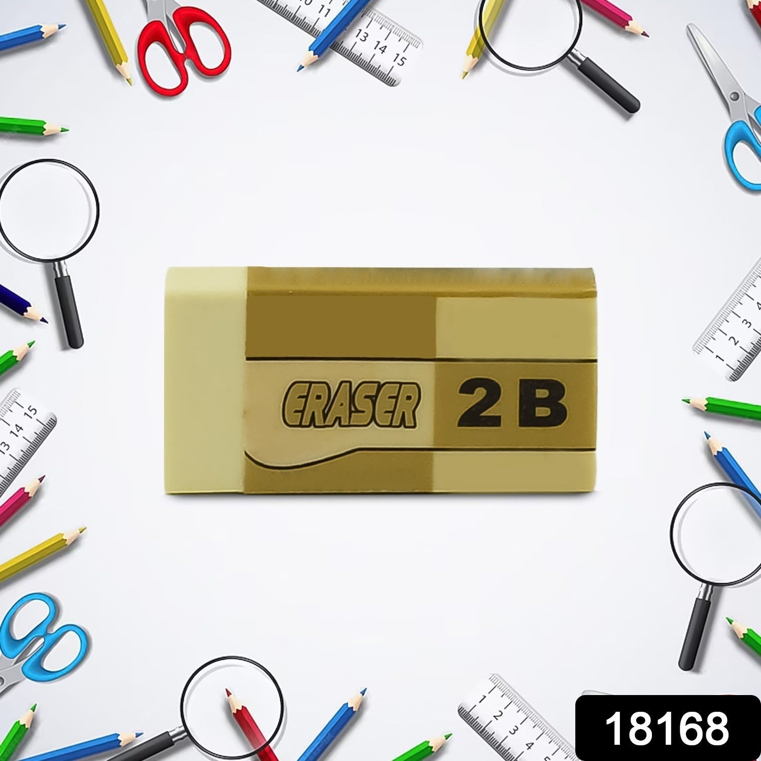 Fancy Kids Eraser – Stylish Mix Designs for School | Writezo Secondary image