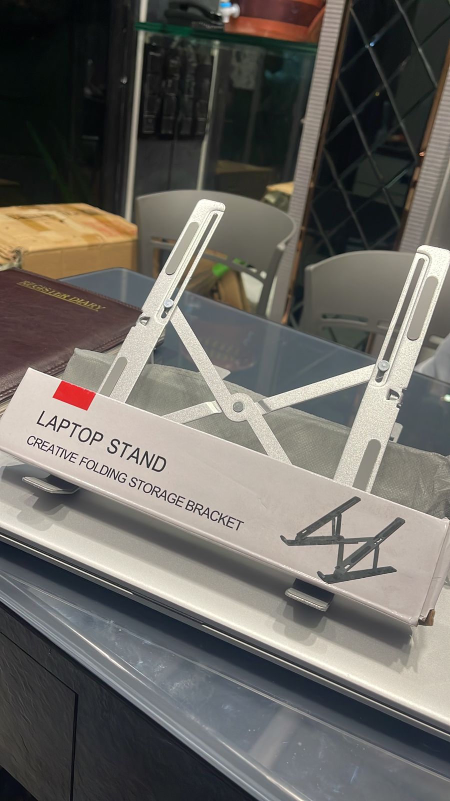 Foldable Adjustable Height Laptop Stand and Tablet Stand. for All Laptops and Tablets Secondary image