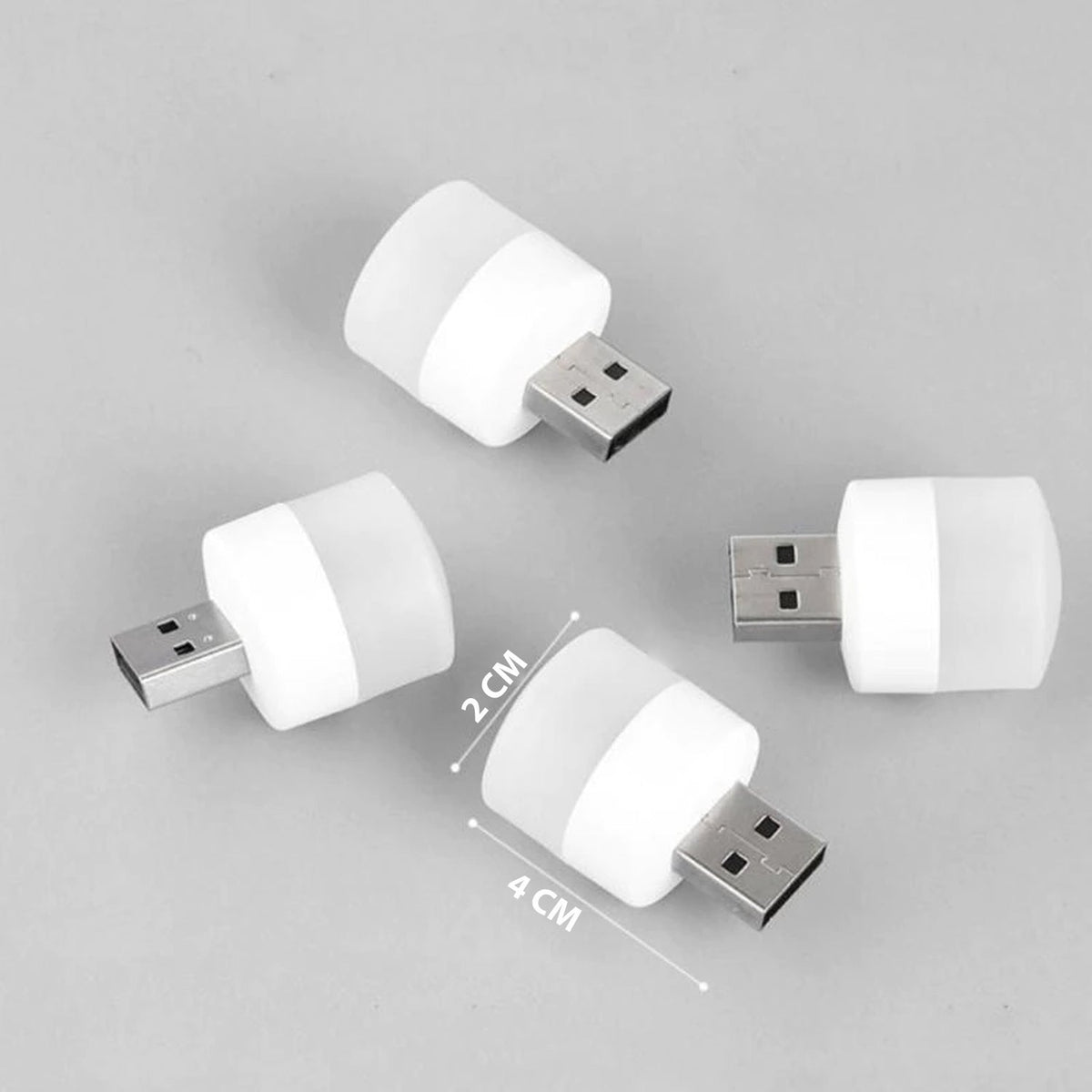 Compact USB LED night light plugged into a laptop, illuminating the keyboard. Main image