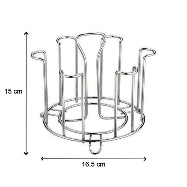 Kitchen glass organizer in a modern Indian kitchen setting.